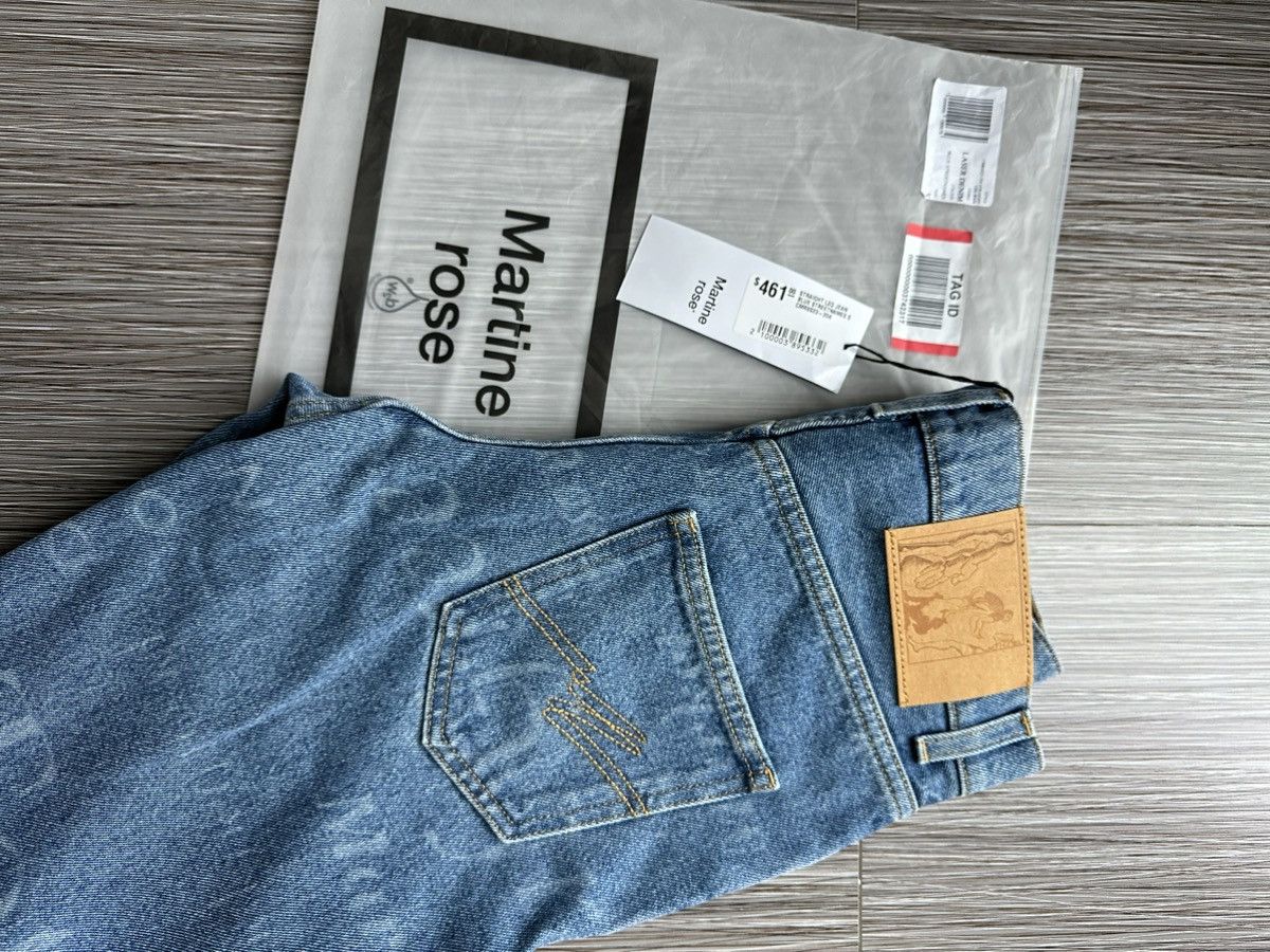 Image of Martine Rose Laser Denim in Blue, Men's (Size 30)