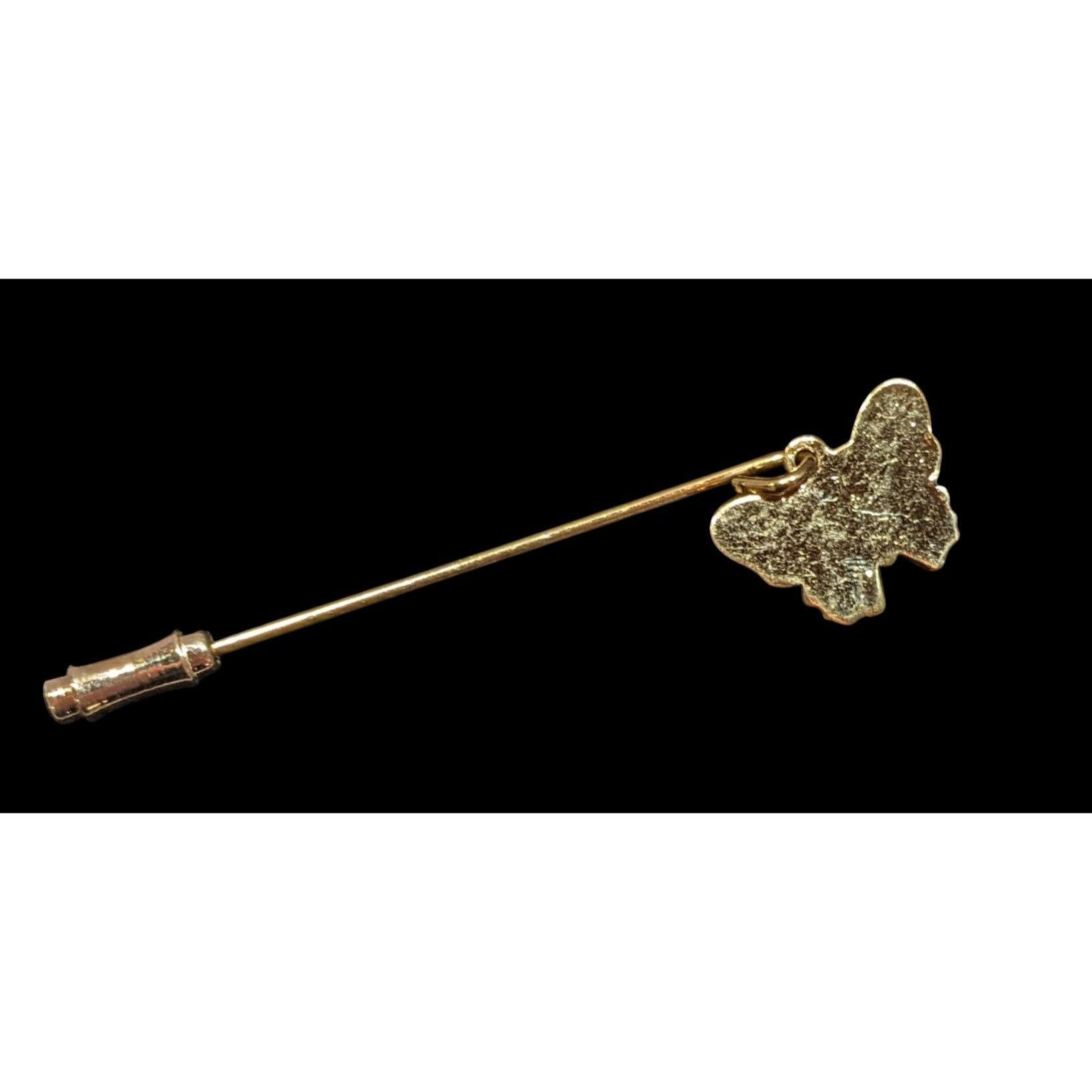 Other Vintage Fairycore Blue Cloissone Buttery Charm Stick Pin Size ONE SIZE - 2 Thumbnail