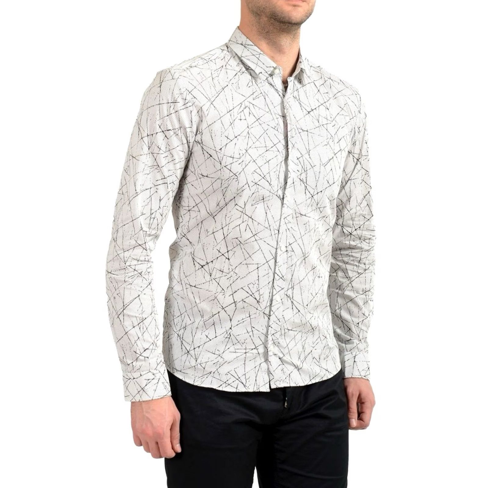 Hugo Boss HUGO BOSS Shirt White Art Extra Slim Fit M Mens Size US M / EU 48-50 / 2 - 2 Thumbnail