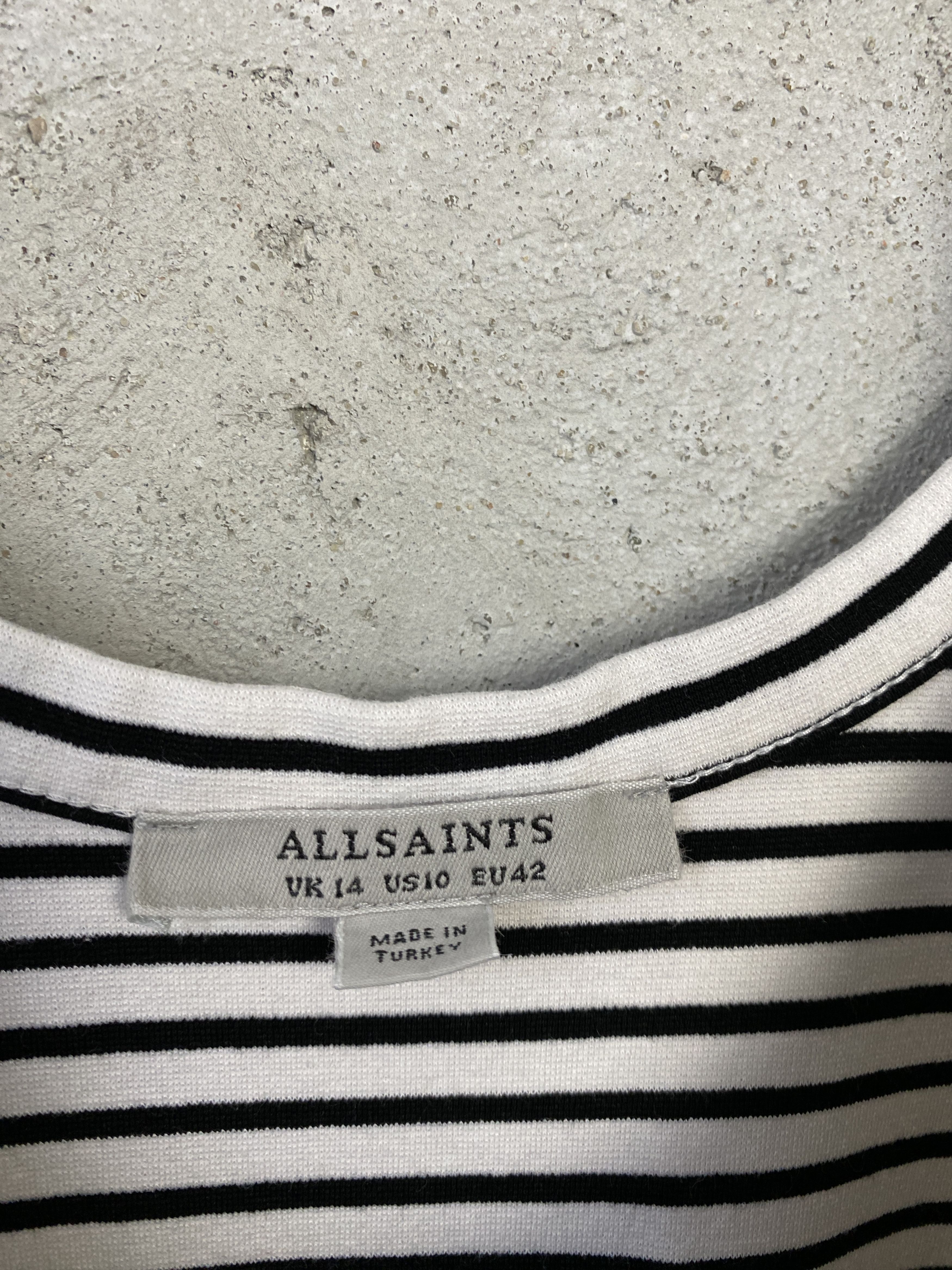 Allsaints Allsaints Hatti SL Stripe dress cotton midi buttons Size M / US 6-8 / IT 42-44 - 4 Thumbnail