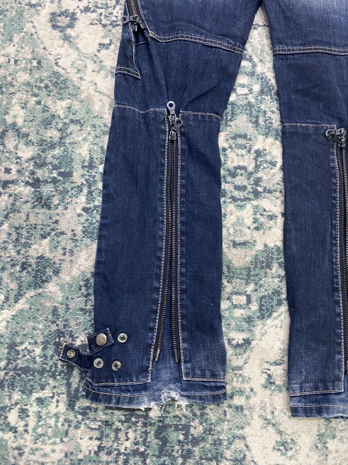 PPFM PPFM Multizipper Double Pocket Tactical Bondage Denim Pant Size US 32 / EU 48 - 19 Thumbnail