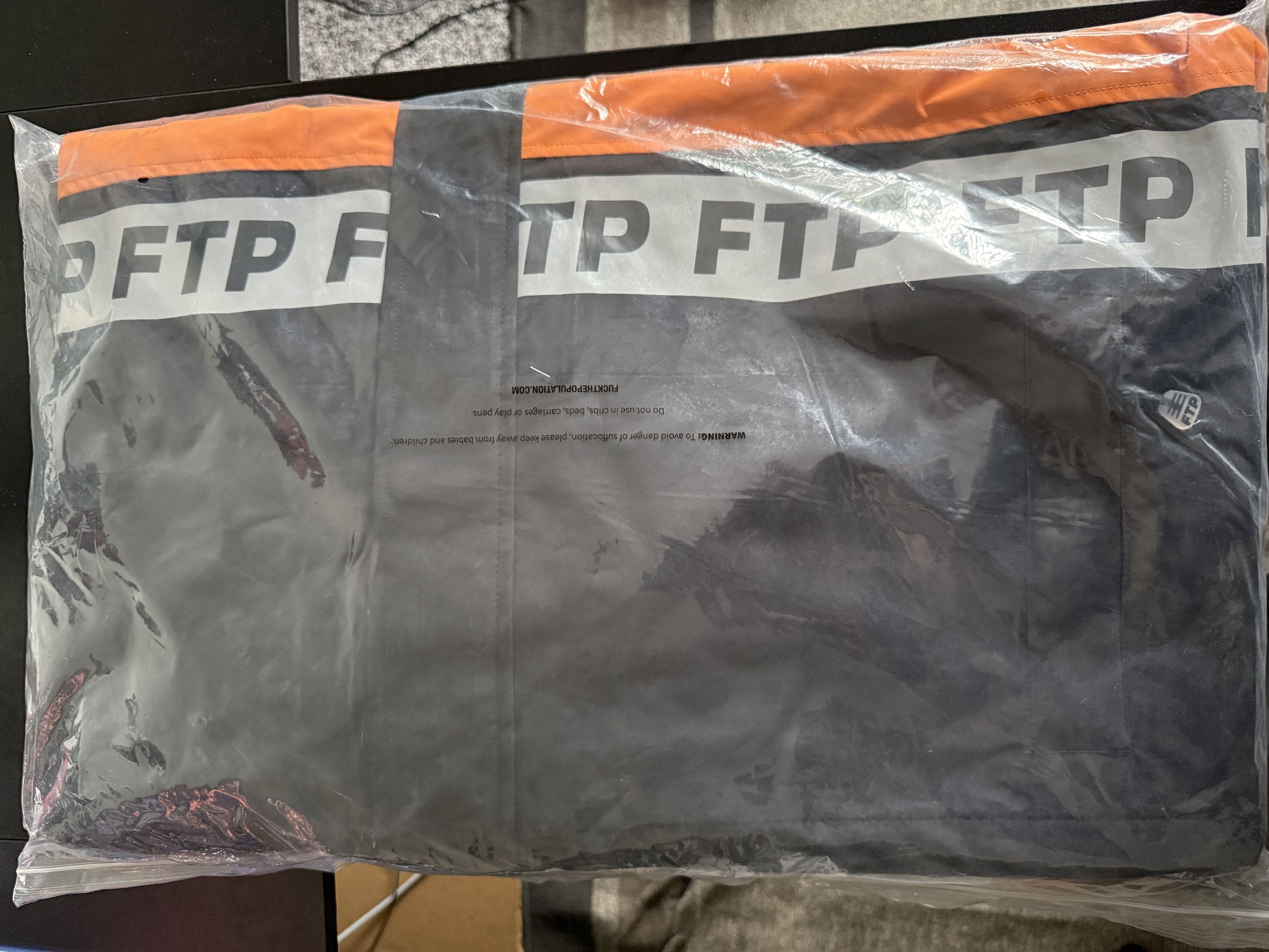 Fuck The Population FTP Orange High-Vis Jacket - EXTRA LARGE (BRAND NEW!) Size US XL / EU 56 / 4 - 2 Thumbnail