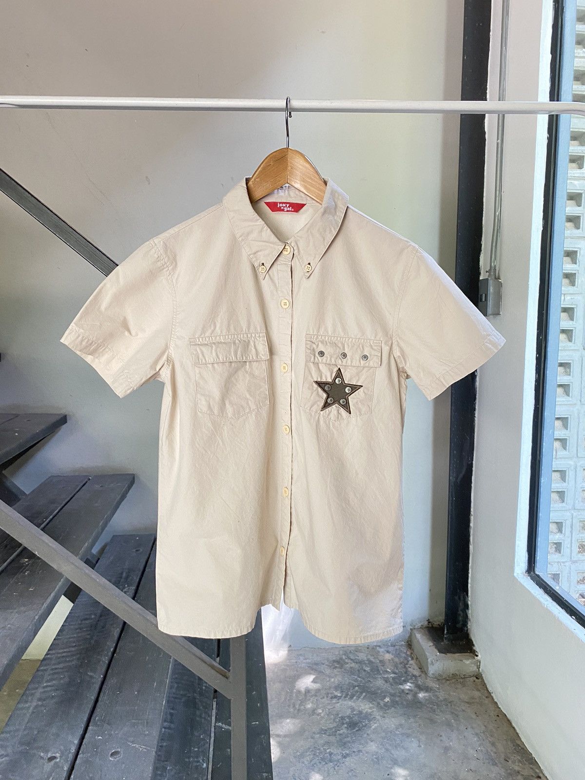 Designer јоку *gal Stellar Pocket Beige Shirt Size M / US 6-8 / IT 42-44 - 1 Thumbnail