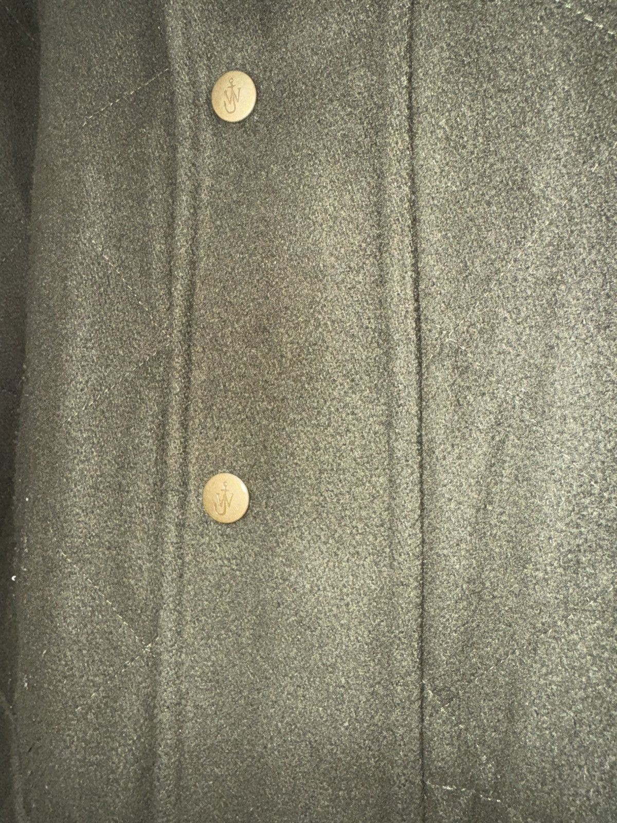JW Anderson × Uniqlo Uniqlo x JW Anderson FW17 Olive Wool Quilted Overcoat Size US M / EU 48-50 / 2 - 4 Thumbnail