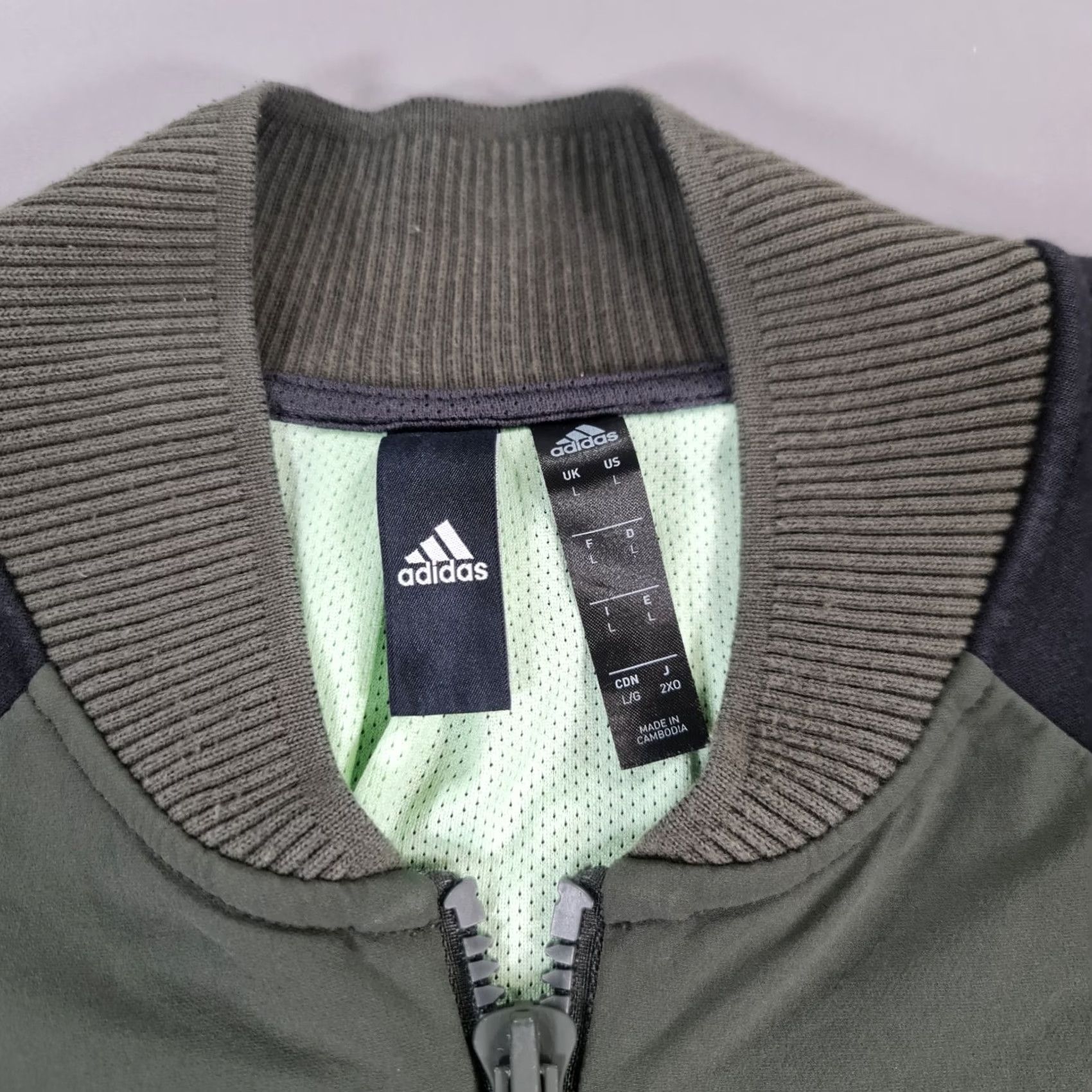 Adidas Adidas Mens Jacket Green Large New York Tennis Bomber Full Zip DX4326 Size US L / EU 52-54 / 3 - 3 Thumbnail