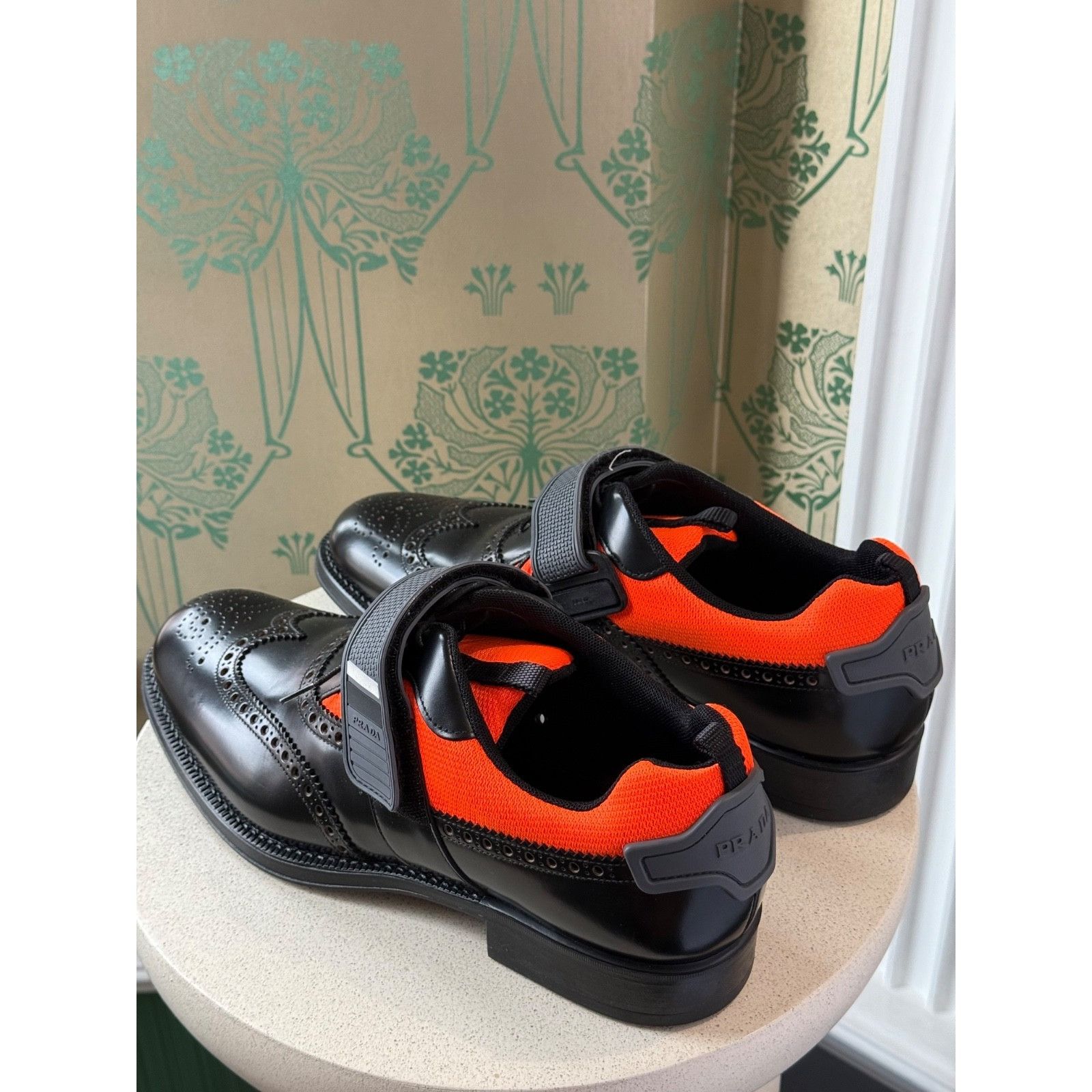 Prada Prada Runway Hybrid Leather Derby Wingtip Oxfords Sneakers Size US 10.5 / EU 43-44 - 5 Thumbnail