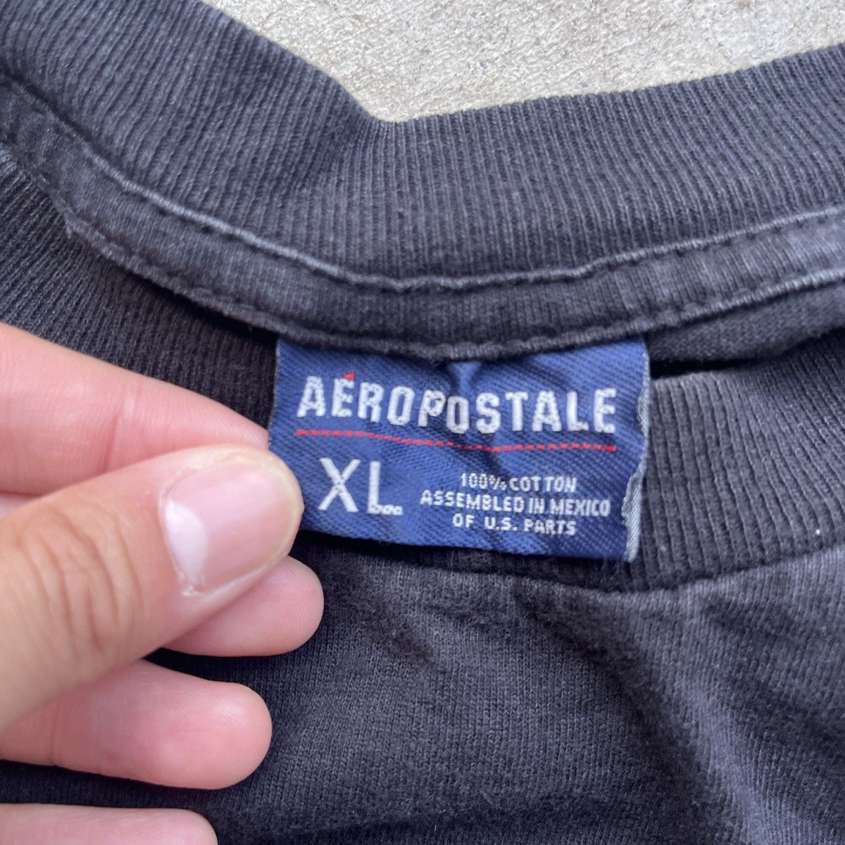 Aeropostale Vintage Y2K Aeropostale Spell-out Black Graphic T Shirt Size US XL / EU 56 / 4 - 4 Thumbnail