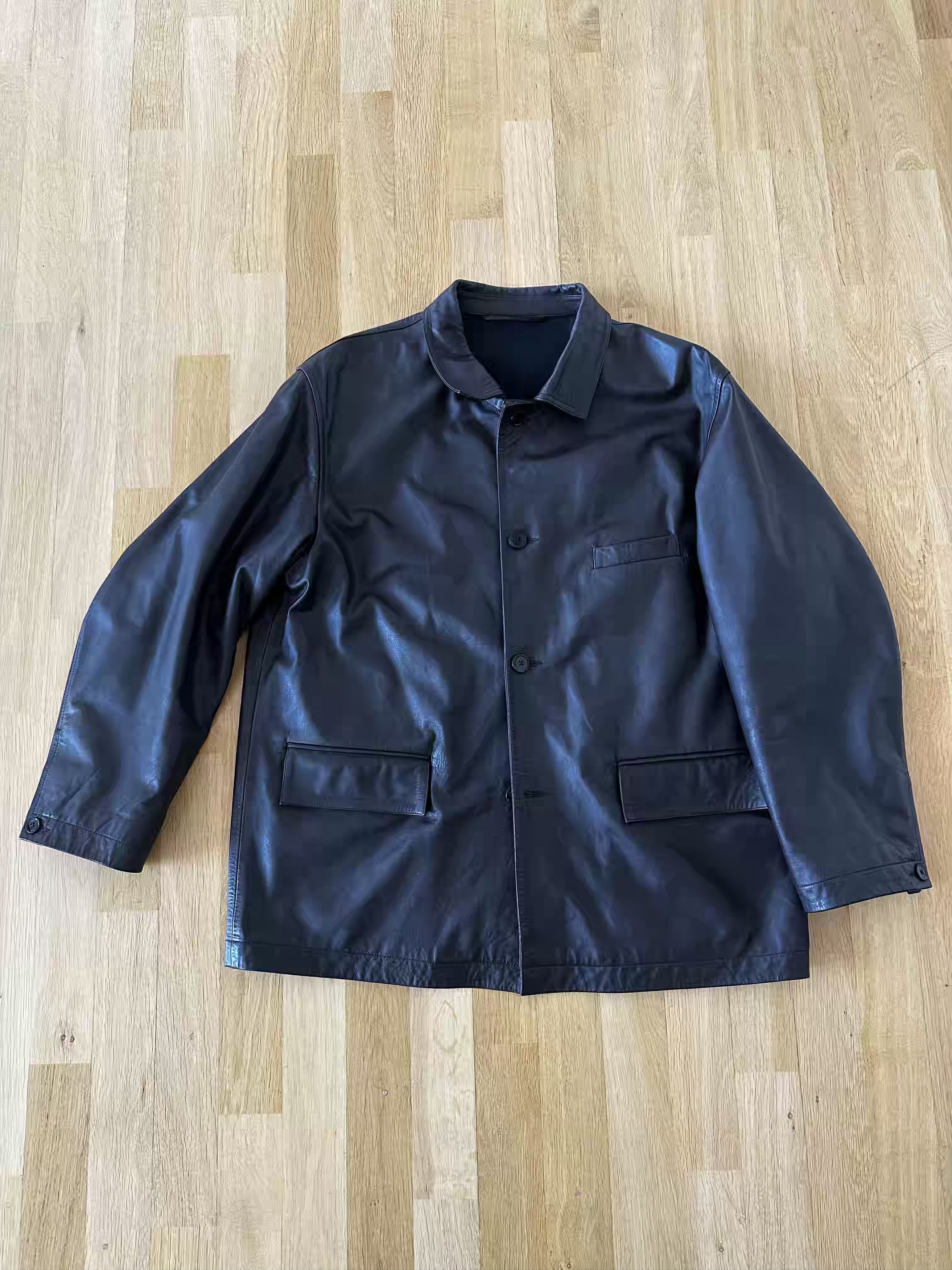 Lemaire Relaxed leather jacket Size US L / EU 52-54 / 3 - 3 Thumbnail