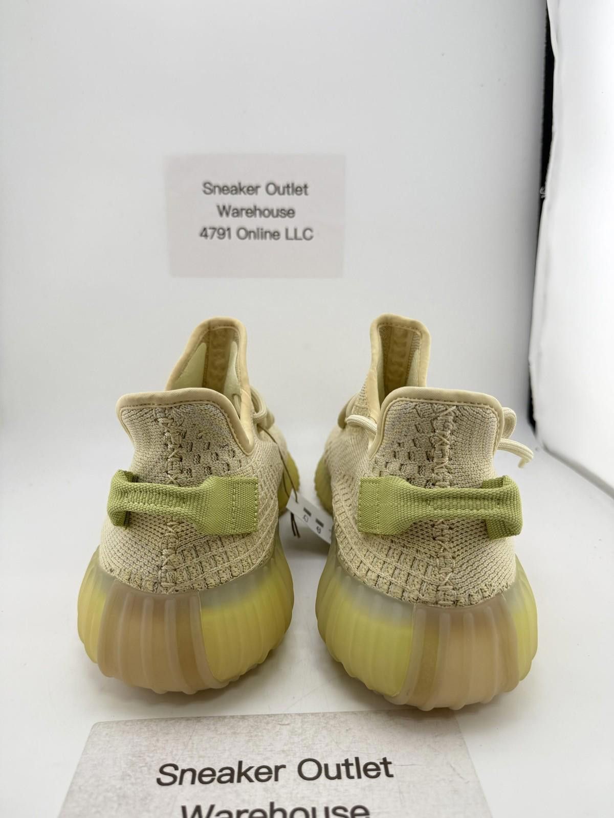 Adidas Yeezy 350 V2 Flax US 10.5 New with Box FX9028 Size US 10.5 / EU 43-44 - 4 Thumbnail