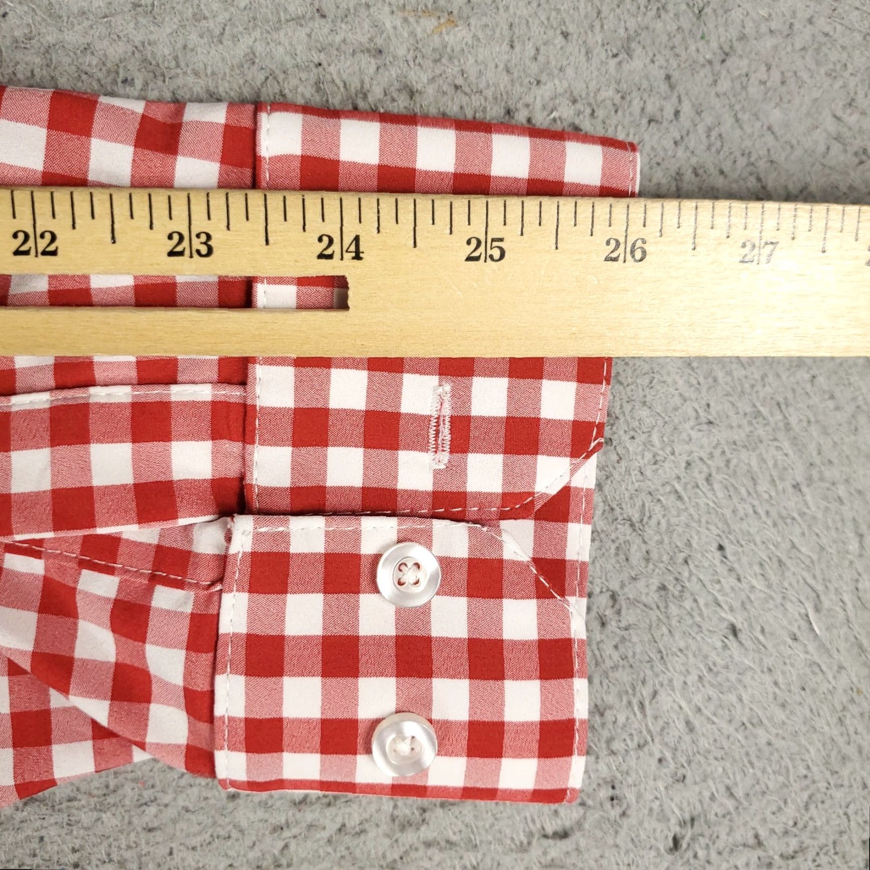 Mizzen+Main Mizzen+Main Shirt Mens XL Red Check Casual Button Up Long Sleeve Size US XL / EU 56 / 4 - 6 Thumbnail