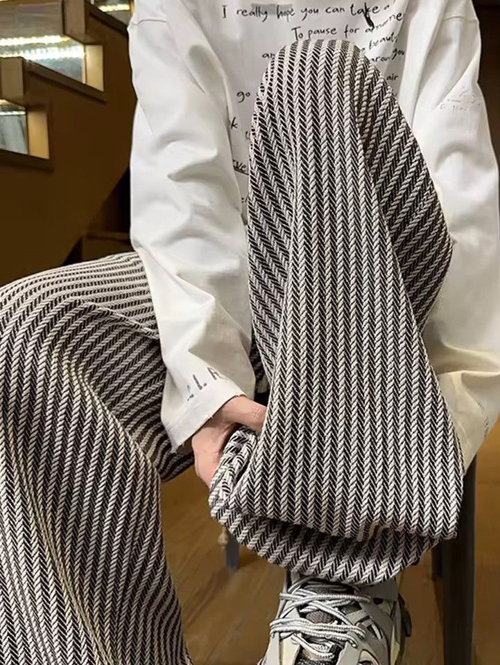 Japanese Brand Cozy Striped Casual Streetwear Comfortably Pants Trousers Size US 30 / EU 46 - 5 Thumbnail