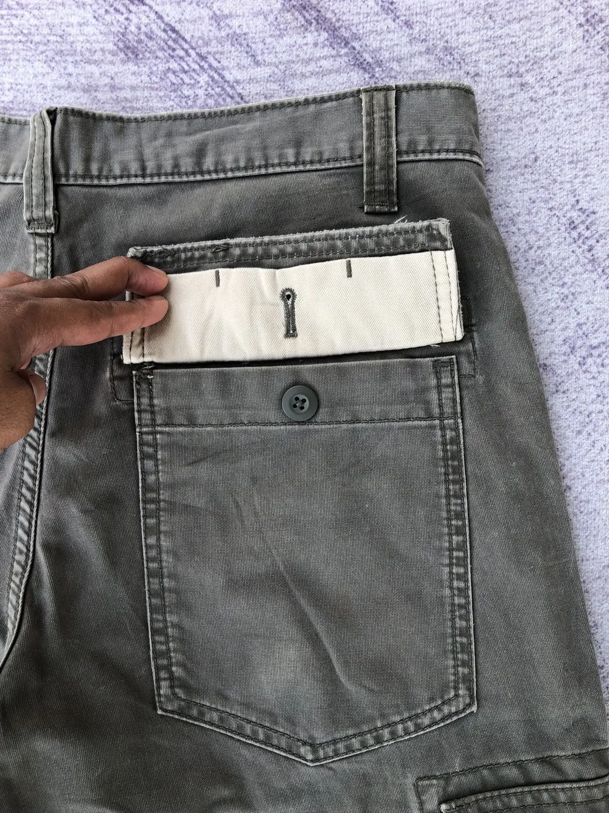 Japanese Brand × Oshkosh Faded Green Cargo oshKosh Multipocket Tactical Pants Size US 30 / EU 46 - 12 Thumbnail