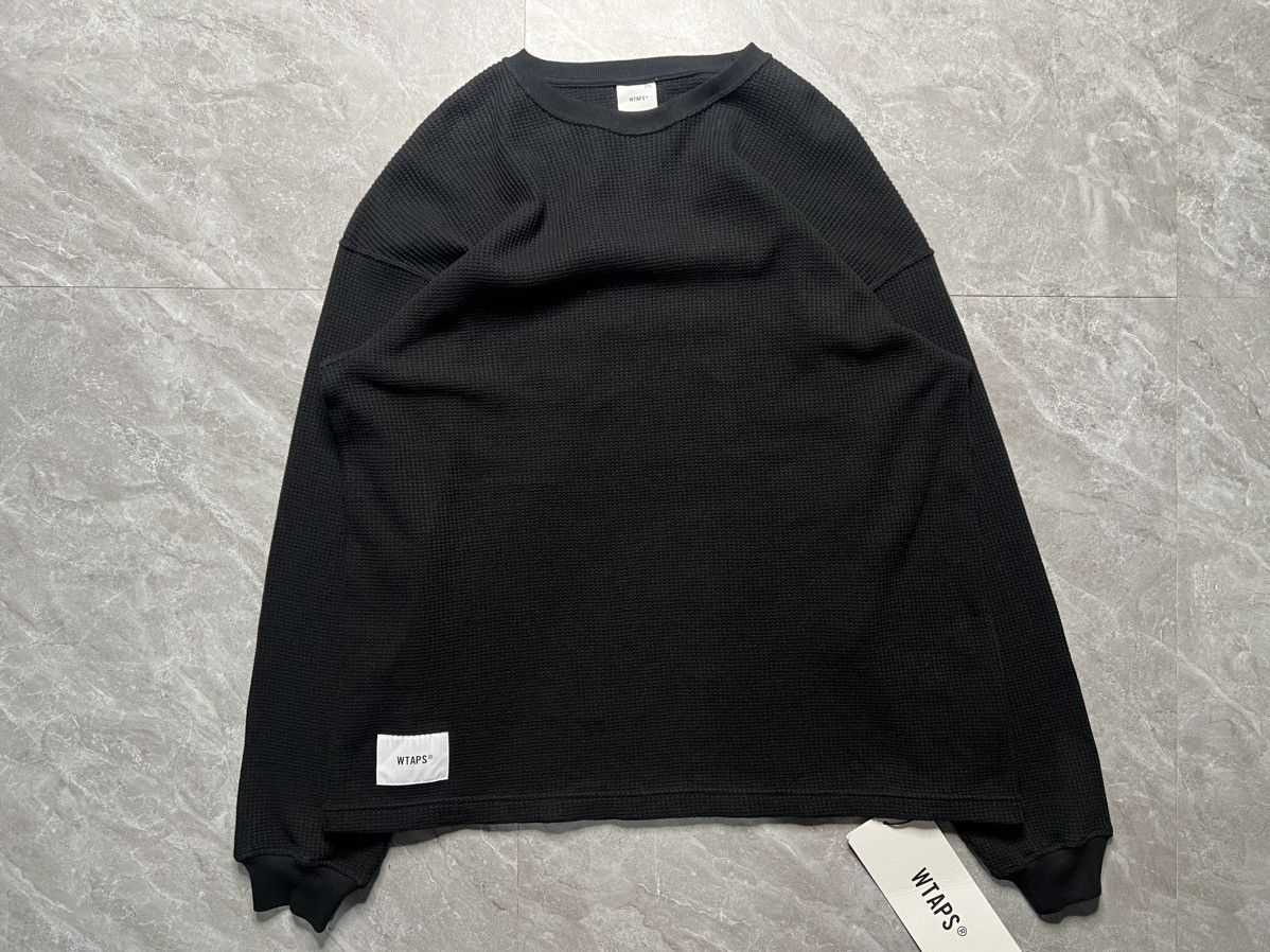 Wtaps WTAPS Cut & Sew A/W 23 Waffle embroidered Oversized Sweater Size US S / EU 44-46 / 1 - 3 Thumbnail