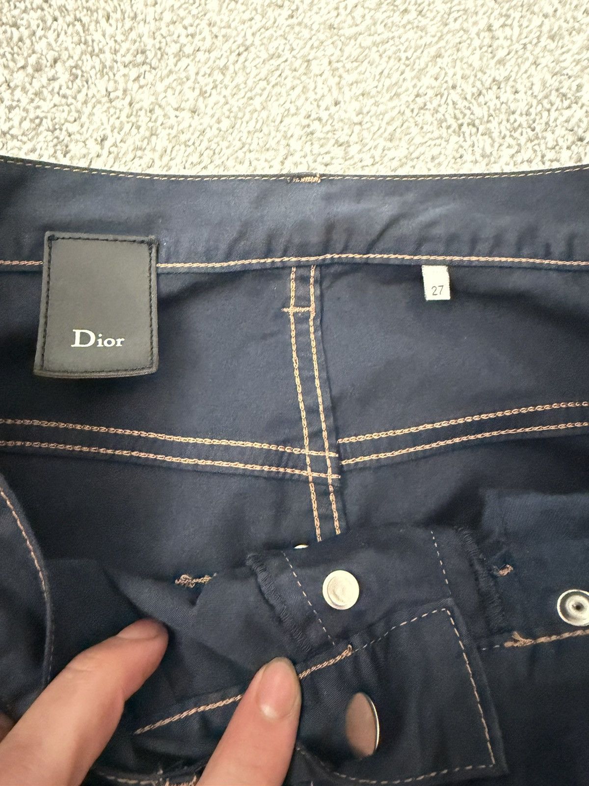 Dior 05 HEDI Dior Blue Jeans Size US 27 - 4 Thumbnail