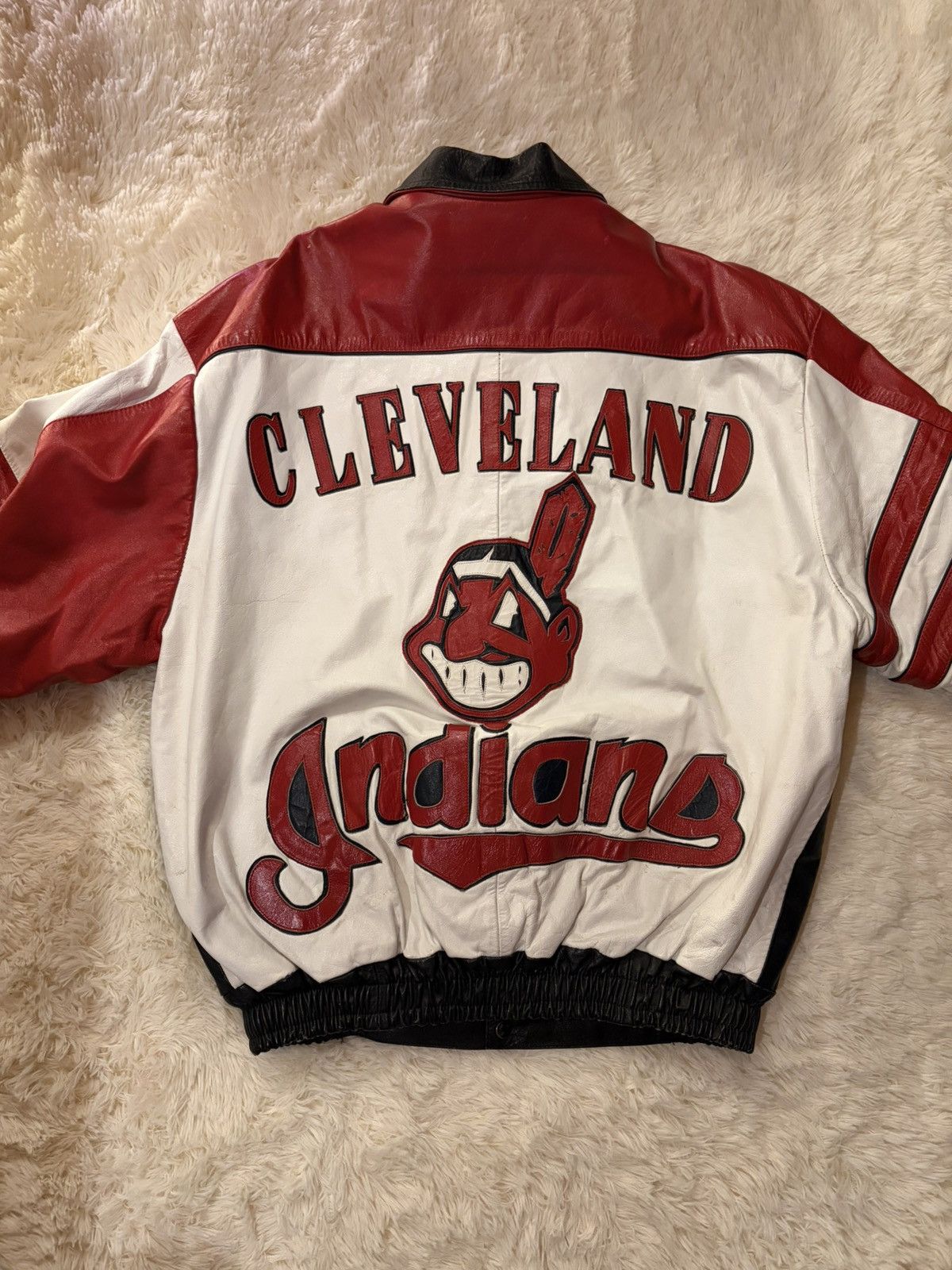 Other Vintage Y2K Cleveland Indians MLB Full Zip Jacket Logo Size US M / EU 48-50 / 2 - 2 Thumbnail
