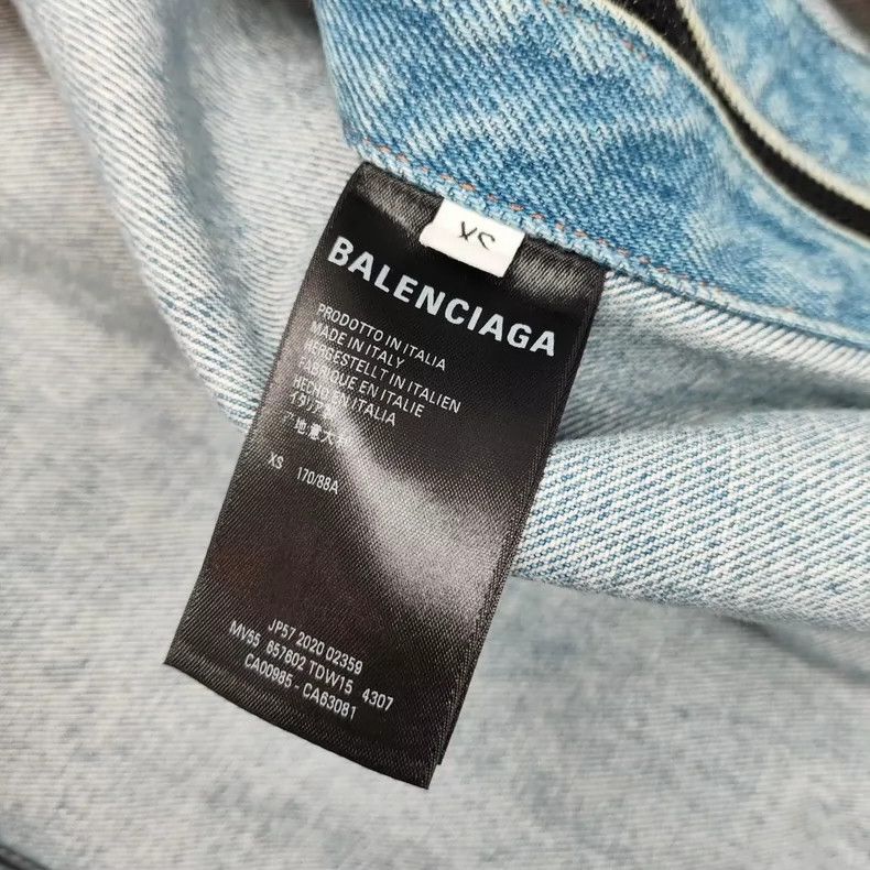 Balenciaga Balenciaga Denim Jacket Blue Size US XS / EU 42 / 0 - 7 Thumbnail