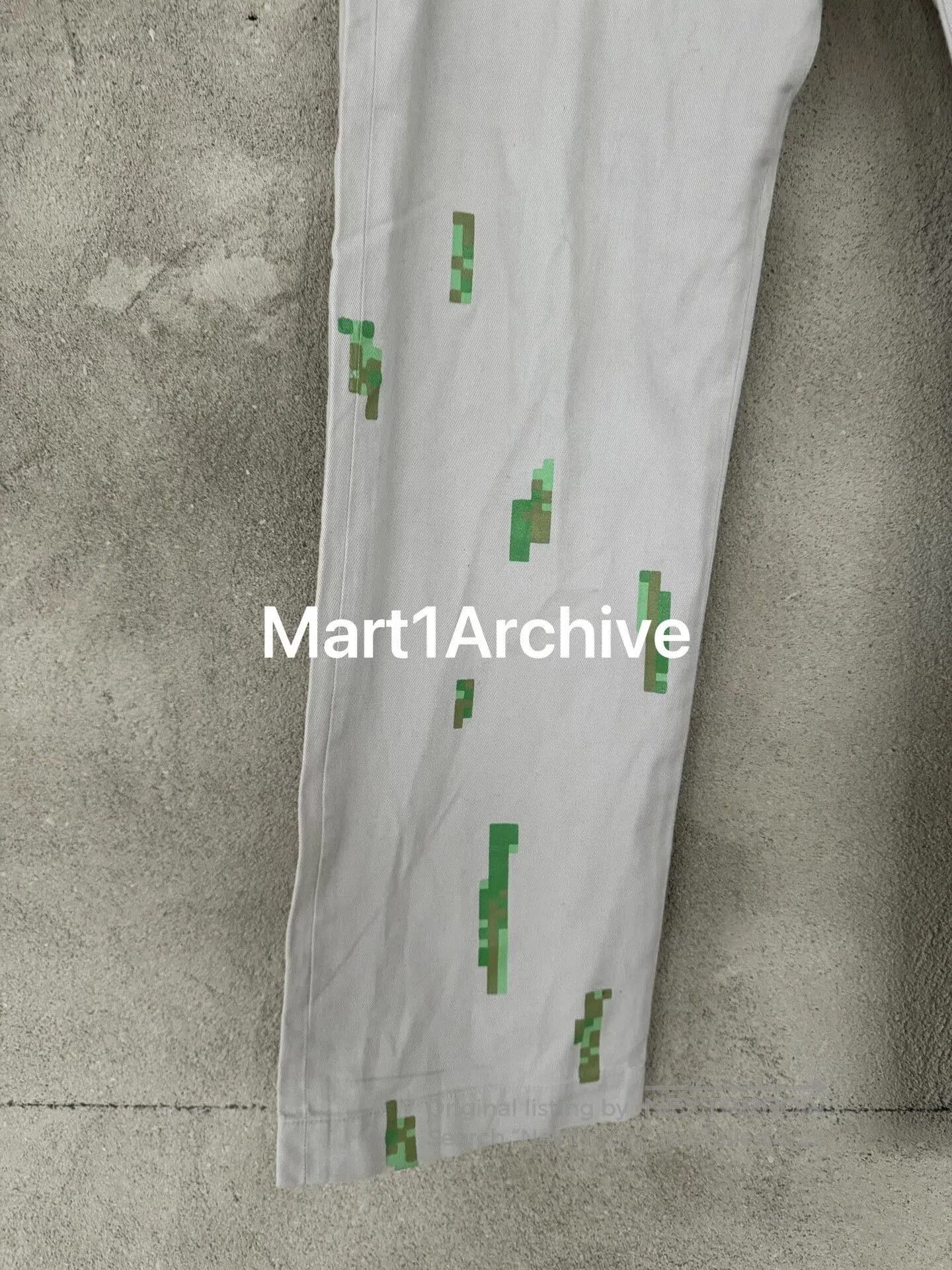 Comme des Garcons Comme Des Garçons Homme Plus 00AD Pixel Print Straight Pant Size US 30 / EU 46 - 3 Thumbnail