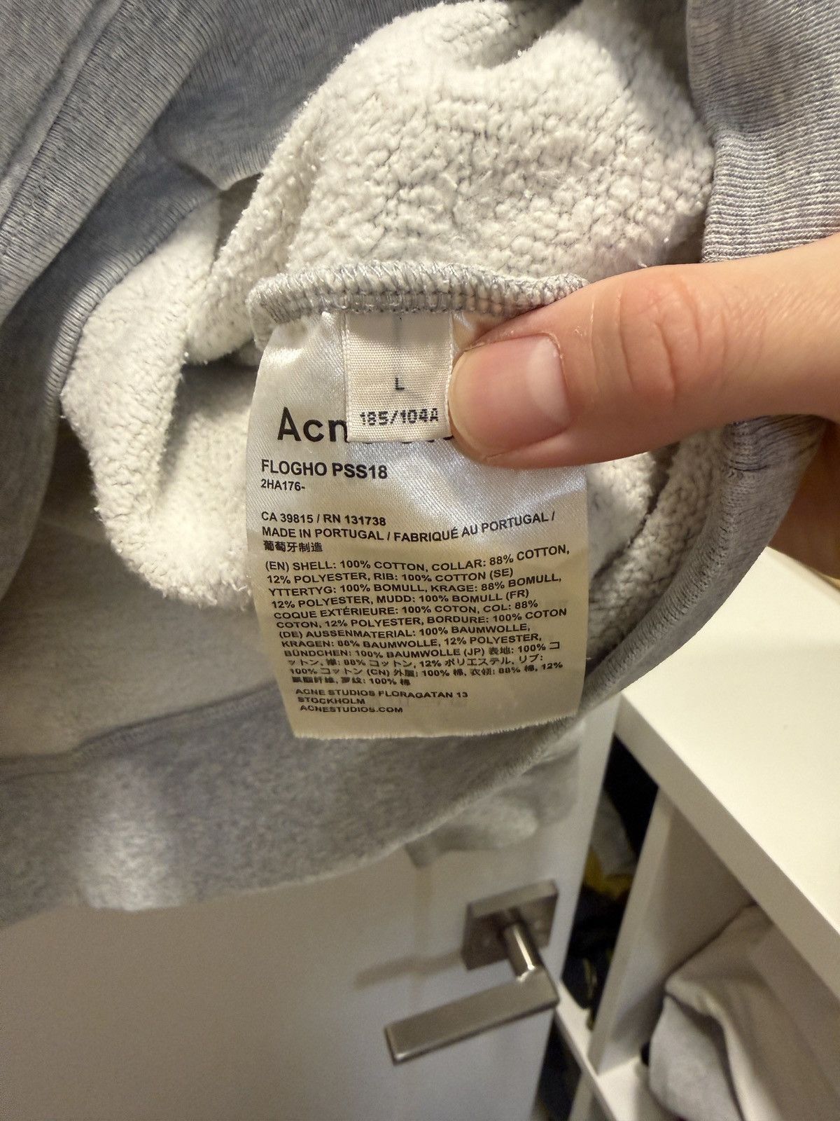 Acne Studios Acne Studios Printed Fleece-Back Cotton-Jersey Sweatshirt L Size US L / EU 52-54 / 3 - 3 Thumbnail