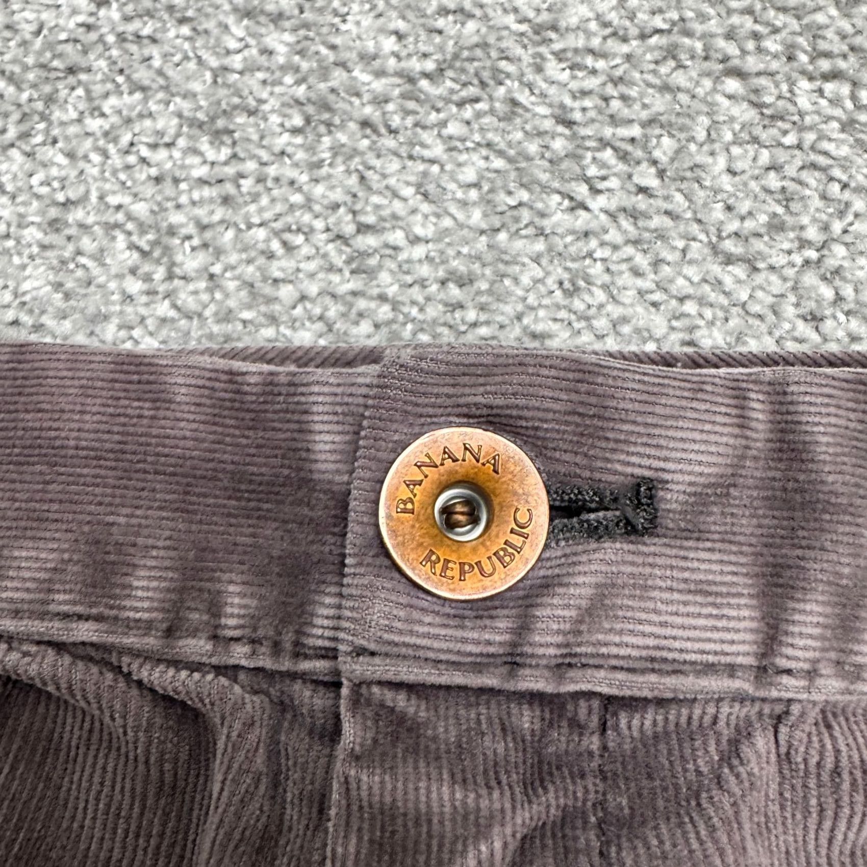 Banana Republic Banana Republic Corduroy Straight Cropped Pants Womens Petite Purple Mid Rise 26 Size 27" / US 4 / IT 40 - 3 Thumbnail