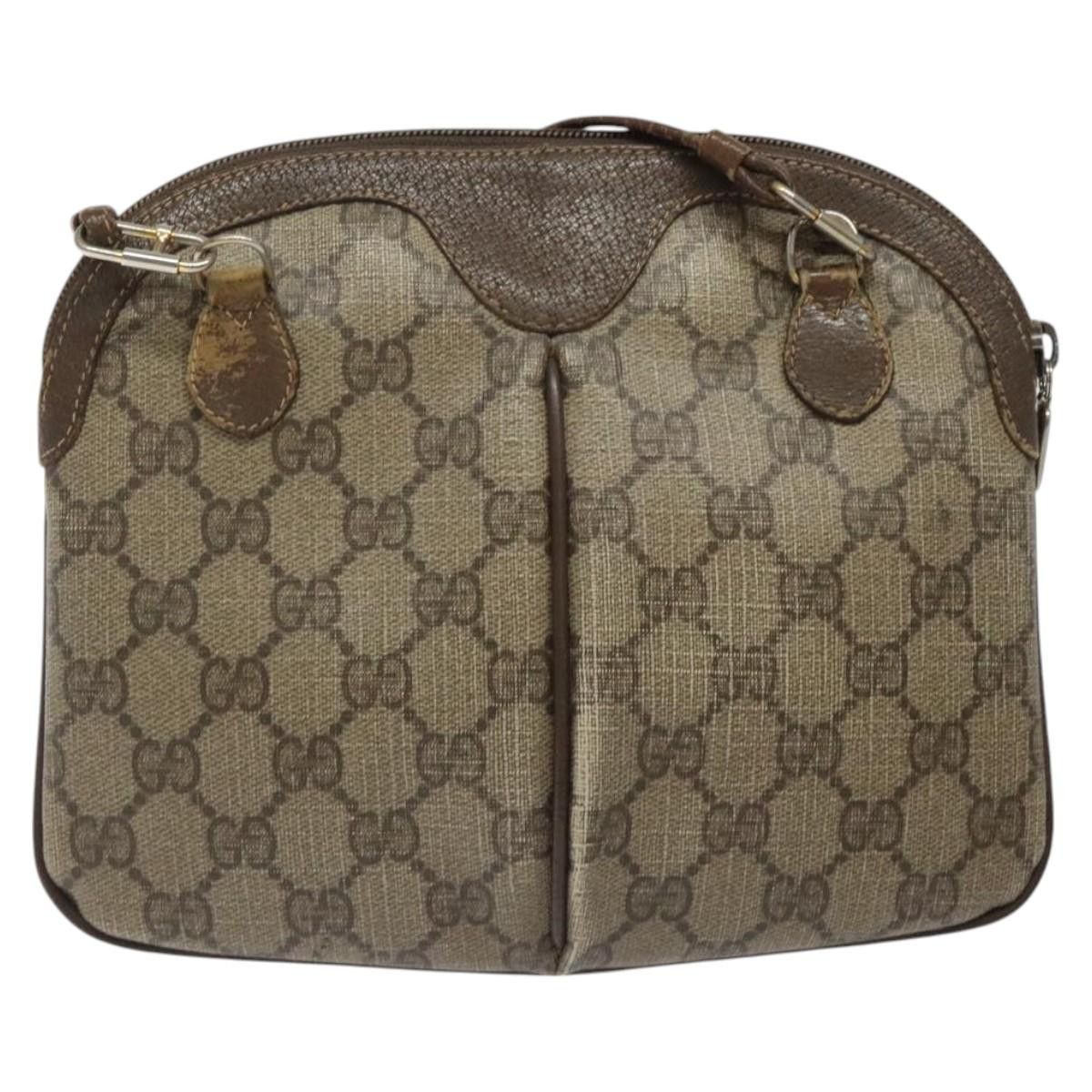 Gucci GUCCI GG Supreme Web Sherry Line Shoulder Bag Pvc Beige 904 Size ONE SIZE - 3 Thumbnail
