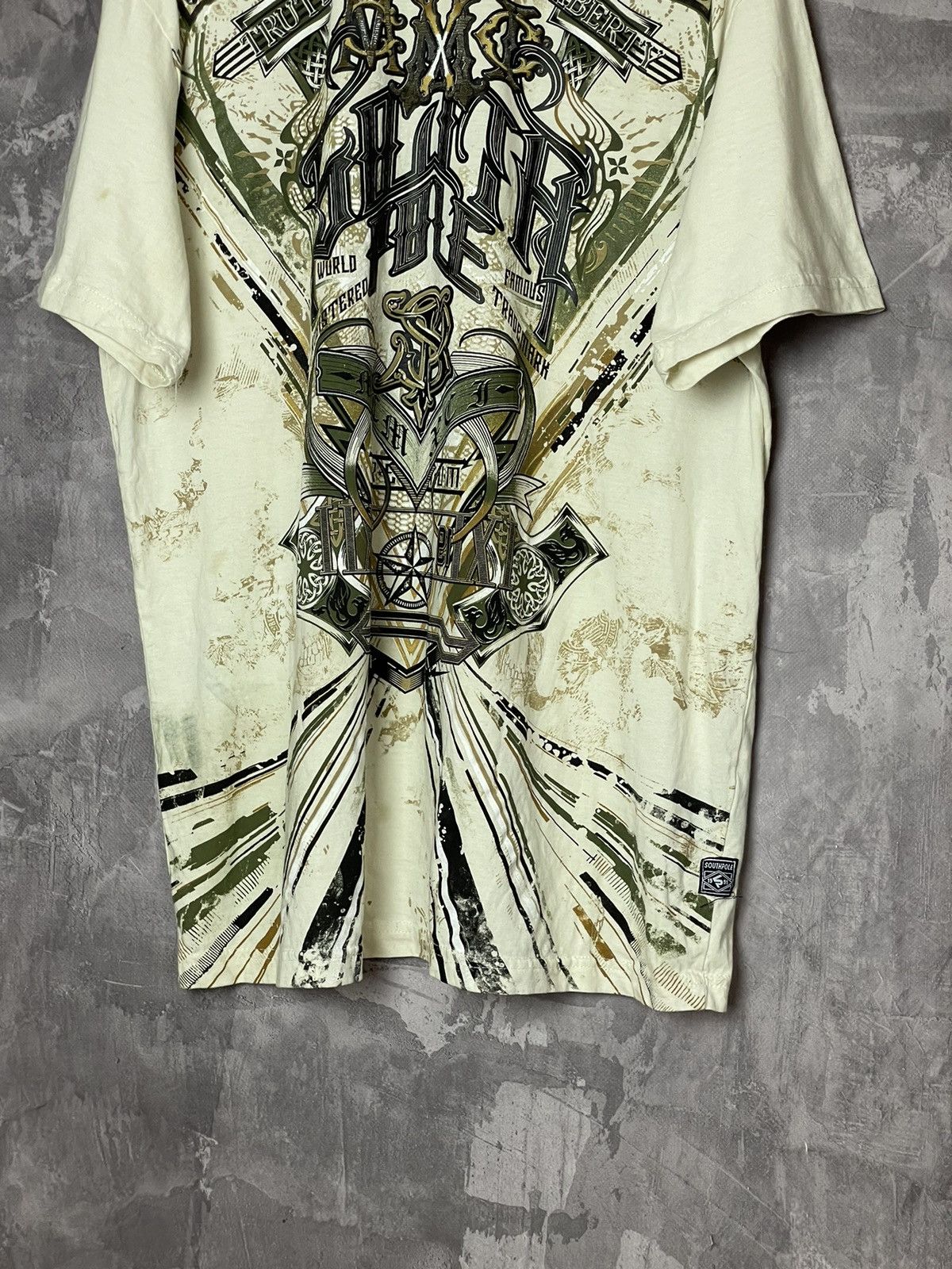 Affliction × Vintage Crazy Vintage Y2K Southpole Cybergoth t shirt Size US XL / EU 56 / 4 - 5 Thumbnail
