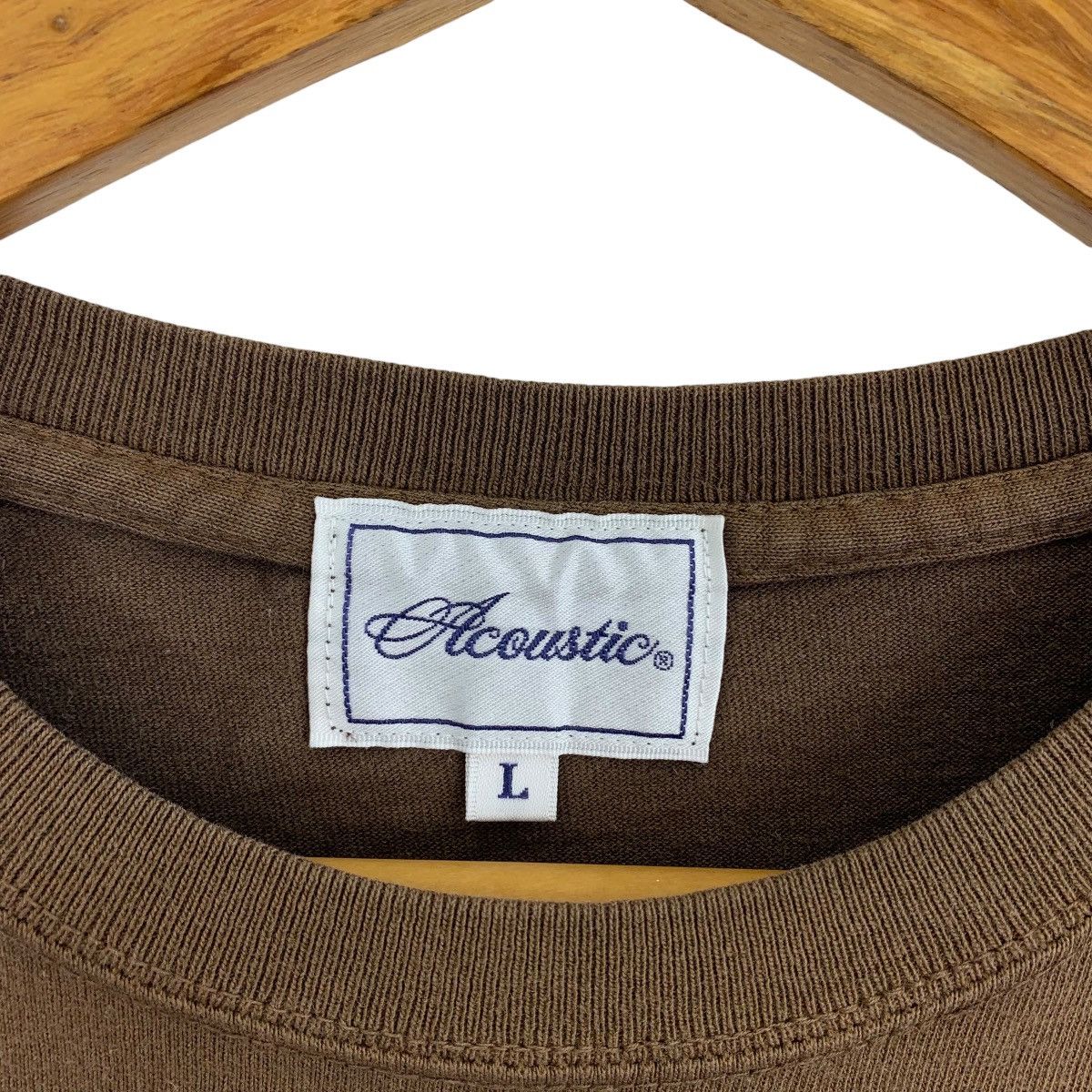 Japanese Brand ACOUSTIC japapenese brand decide policy spellout tee Size US L / EU 52-54 / 3 - 3 Thumbnail