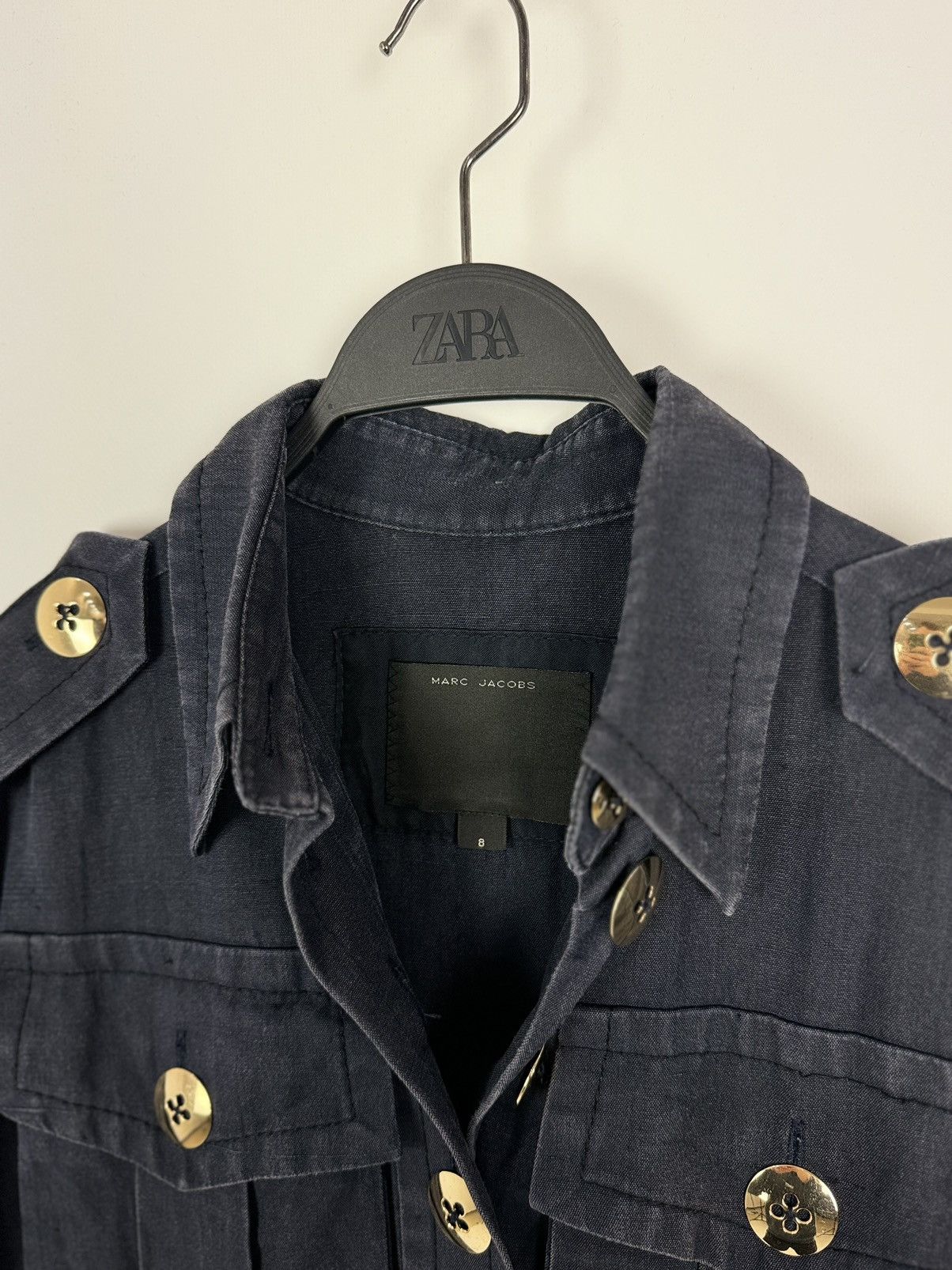 Marc Jacobs Marc Jacobs Chest Pockets Midi Silk Dress Made in USA Size M / US 6-8 / IT 42-44 - 12 Thumbnail