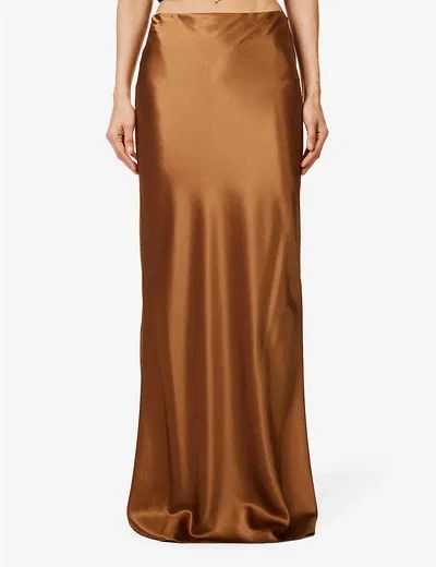 Saint Laurent Paris o1y0126 Maxi Skirt in Camel Size 28" / US 6 / IT 42 - 2 Thumbnail