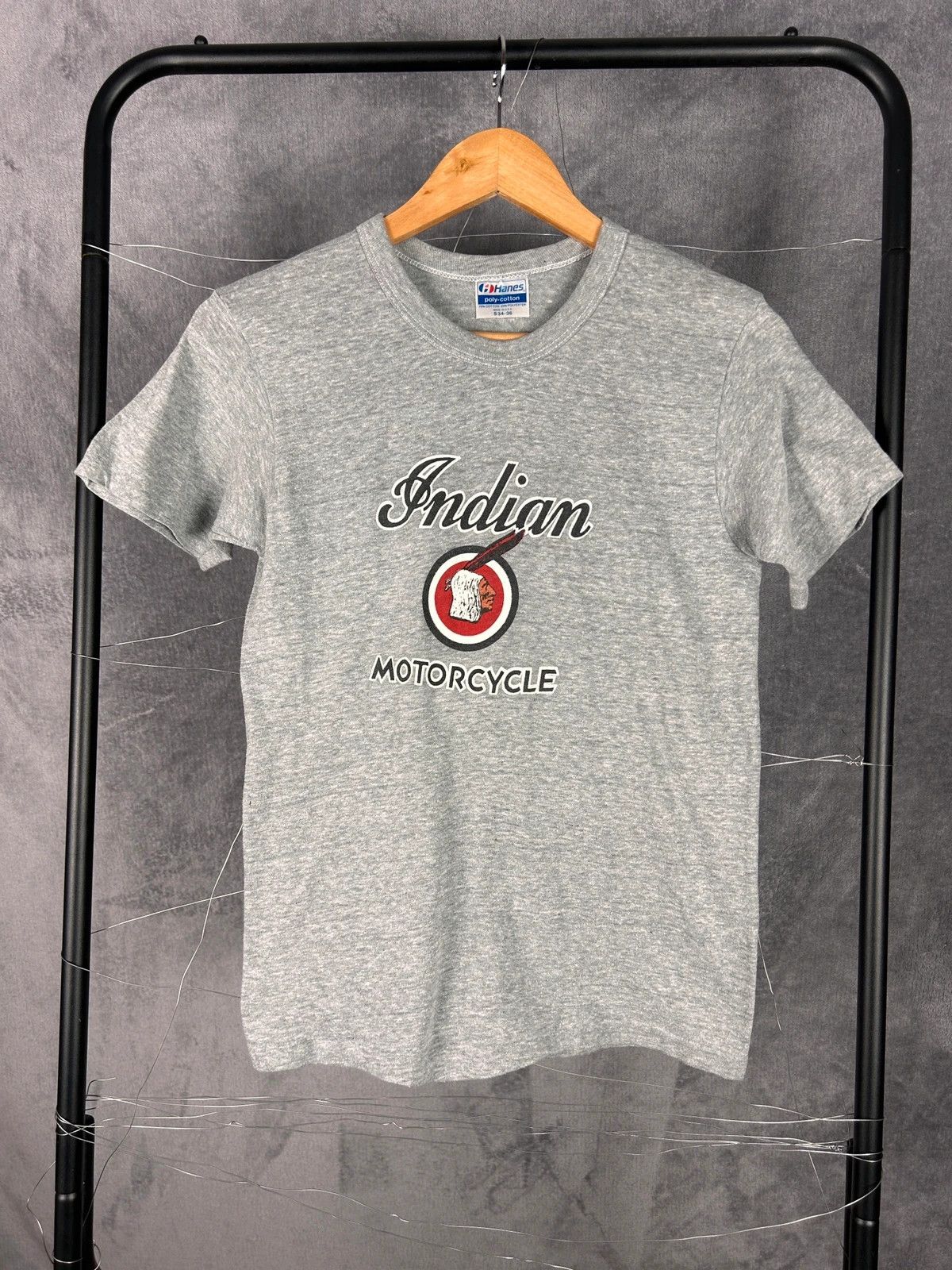 Indian Motorcycle × Vintage Indian motorcycles tee vintage 80s/90s grey vintage Size S / US 4 / IT 40 - 1 Thumbnail