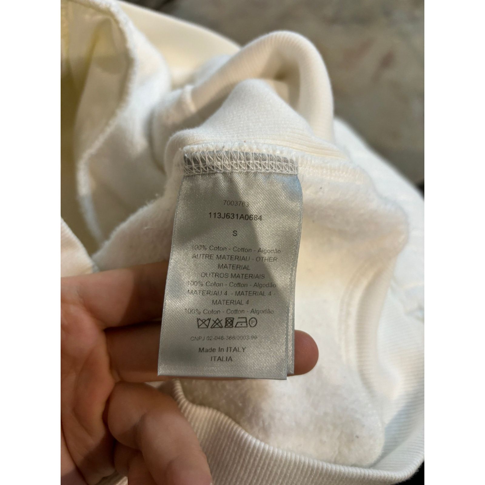 Dior Dior Towel Hoodie White Used Small Size US S / EU 44-46 / 1 - 3 Thumbnail