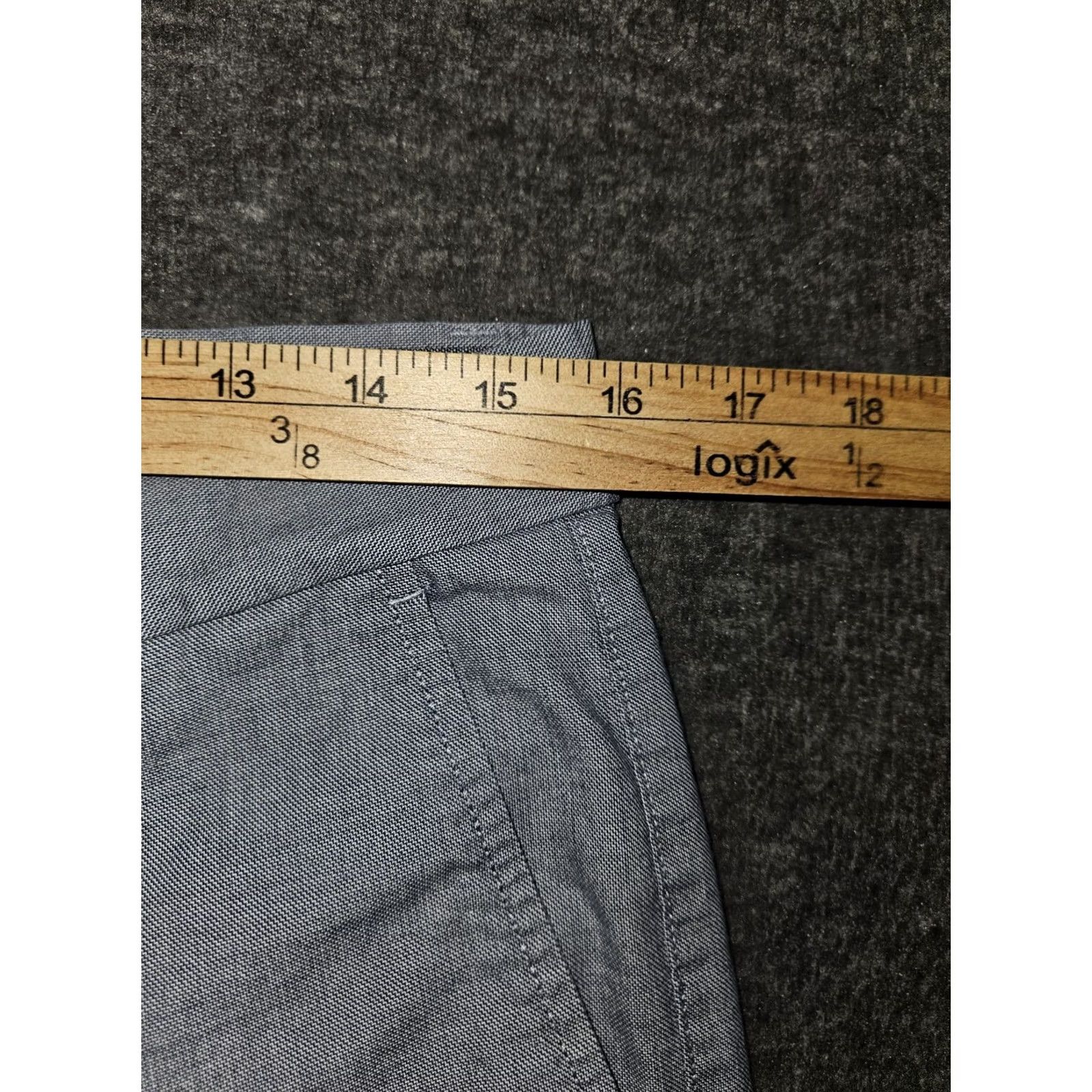 Banana Republic VINTAGE? Banana Republic Aiden Fit Pants Men's 32x34 Blue Mid Rise Slash Pocket Flat Front Chino Dress Business Casual Travel Workwear Size US 32 / EU 48 - 3 Thumbnail
