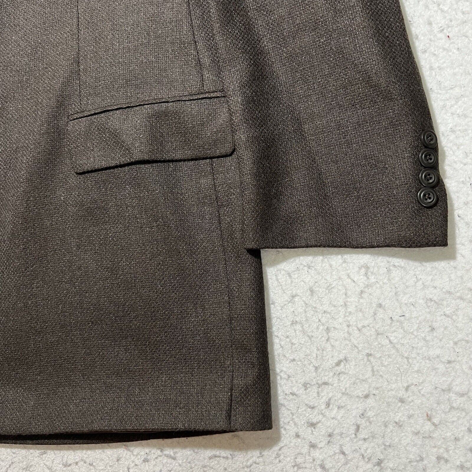 Other Portofino Gage Wool Brown Career Suit Jacket Sport Coat Size 48L - 4 Thumbnail
