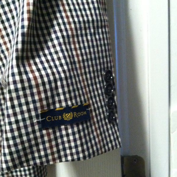 Club Room CLUB ROOM MEN'S NEW 100%COTTON SPORT JACKET BLAZER SIZE: 42R Size 42R - 7 Thumbnail