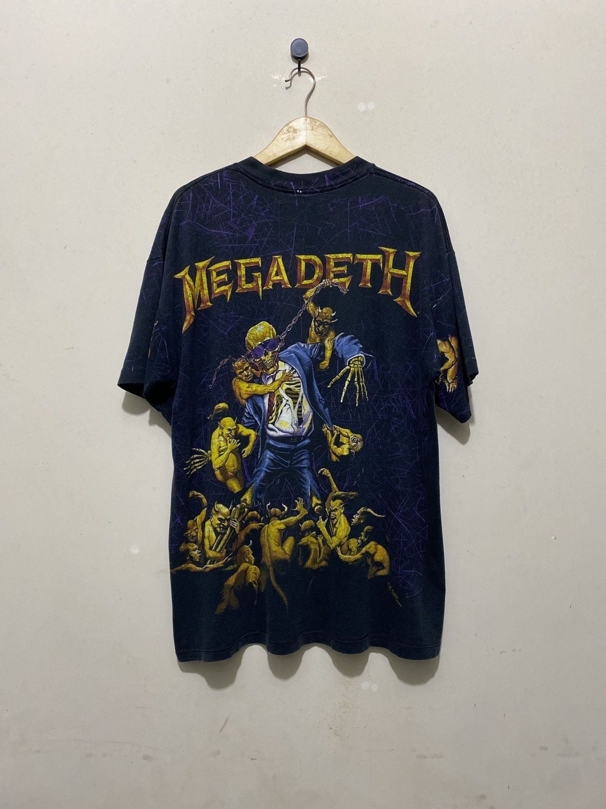 Band Tees × Vintage vintage official XL megadeth tshirt holy wars 1991 Size US XL / EU 56 / 4 - 3 Thumbnail