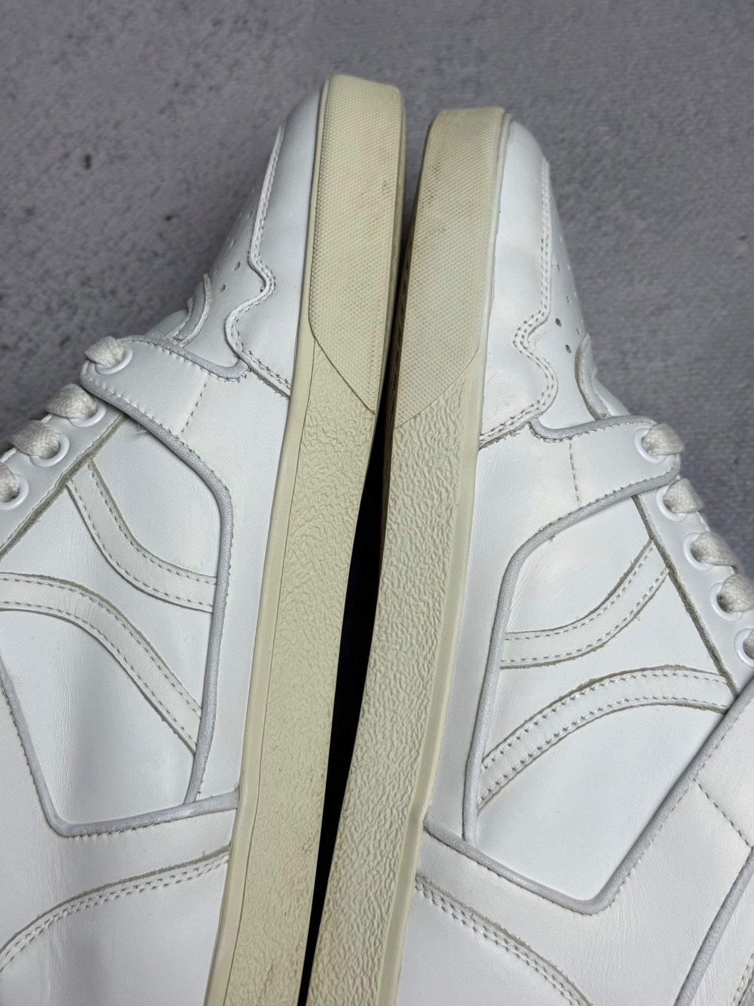 Celine Celine Break White Leather High-Top Sneakers Size 37 Luxury Size US 7 / IT 37 - 8 Thumbnail