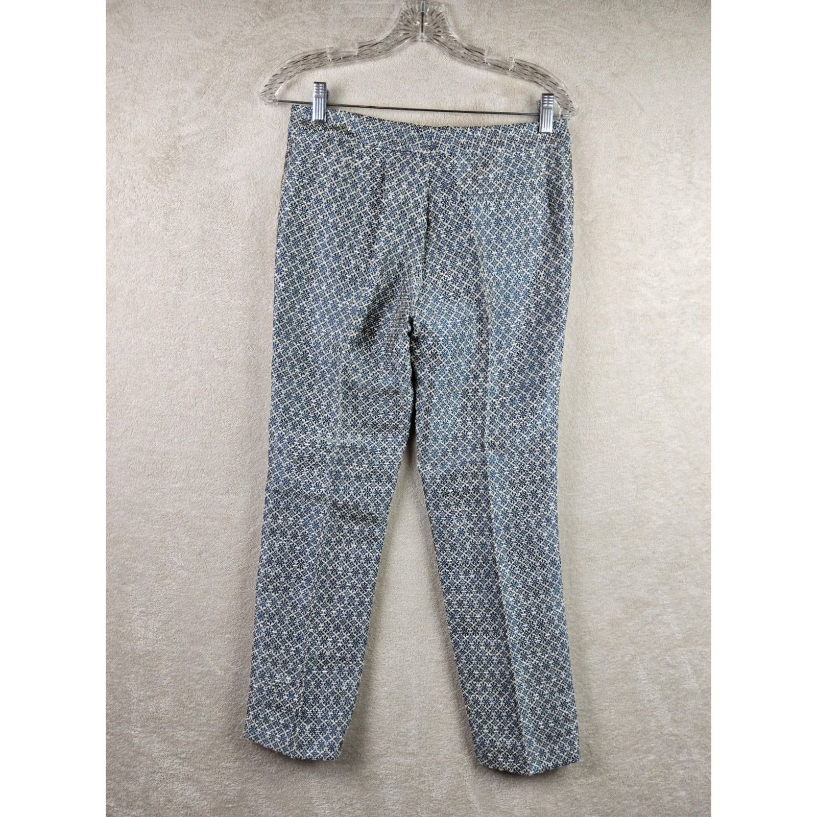 Joseph Joseph Dress Pants Women Jacquard Size 36 Multicolor Linen Acetate Acrylic Nylon Polyester Regular Inseam 26" Waist 28" Size 25" / US 0 / IT 36 - 3 Thumbnail
