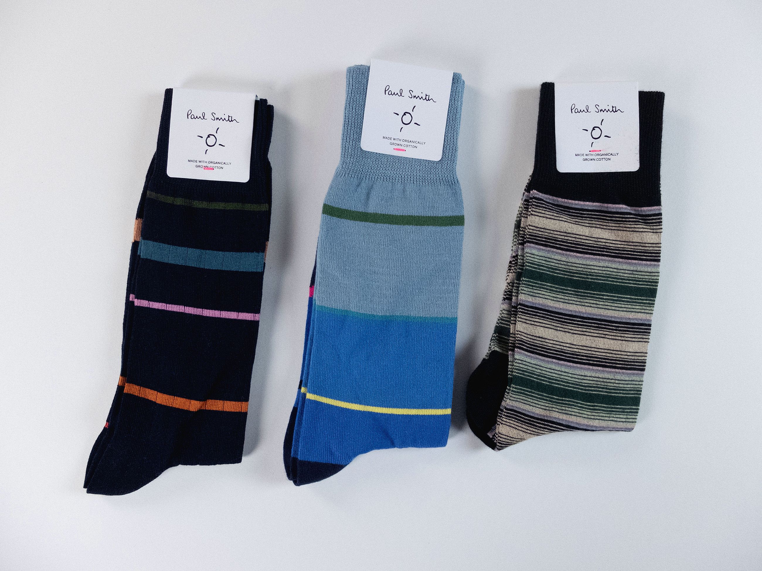Paul Smith 3 pairs of Paul Smith colorful striped cotton blend socks q Size ONE SIZE - 1 Thumbnail