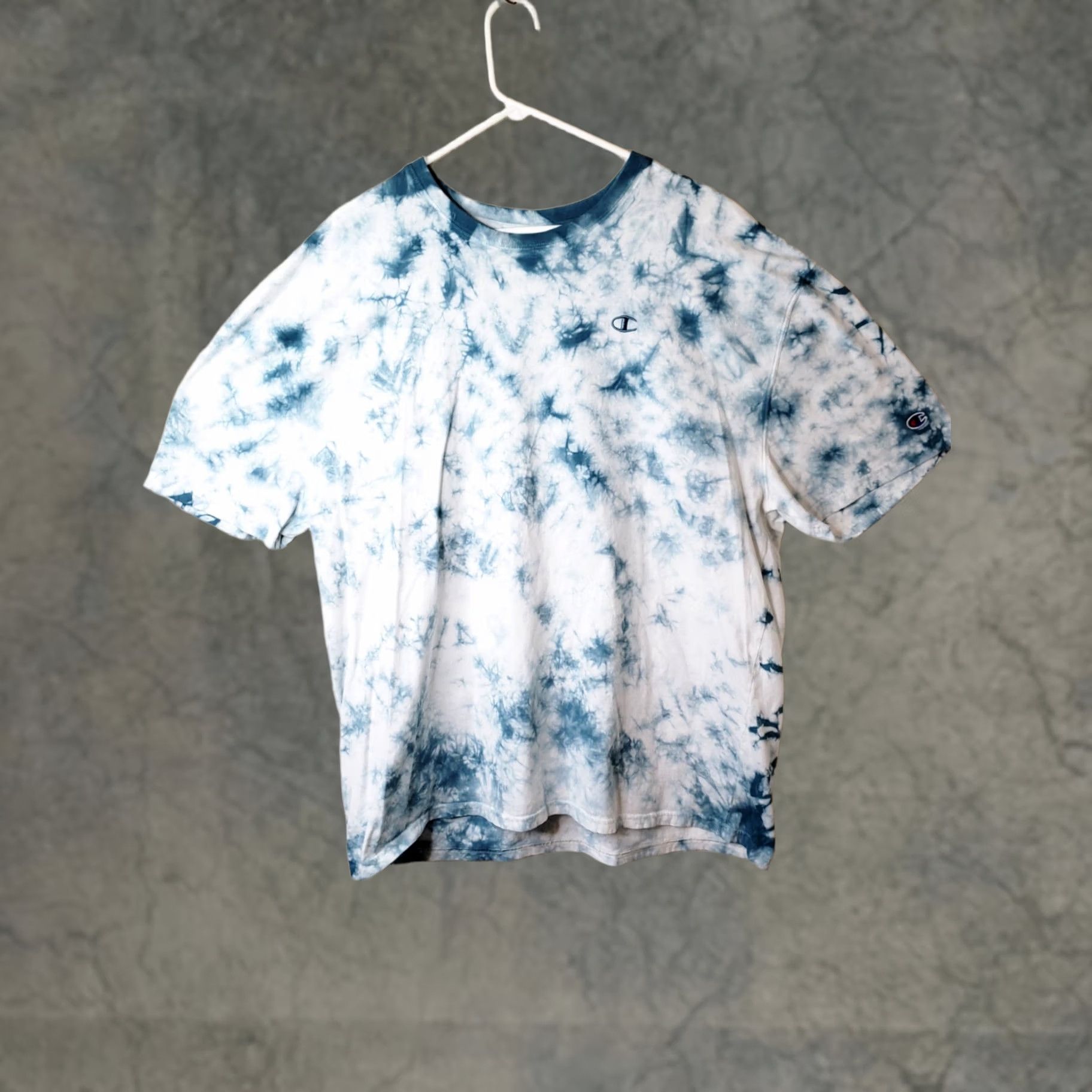 Champion Champion Shirt Men's 2XL White Green Water Camo Logo Short Sleeve Crewneck Size US XXL / EU 58 / 5 - 1 Thumbnail
