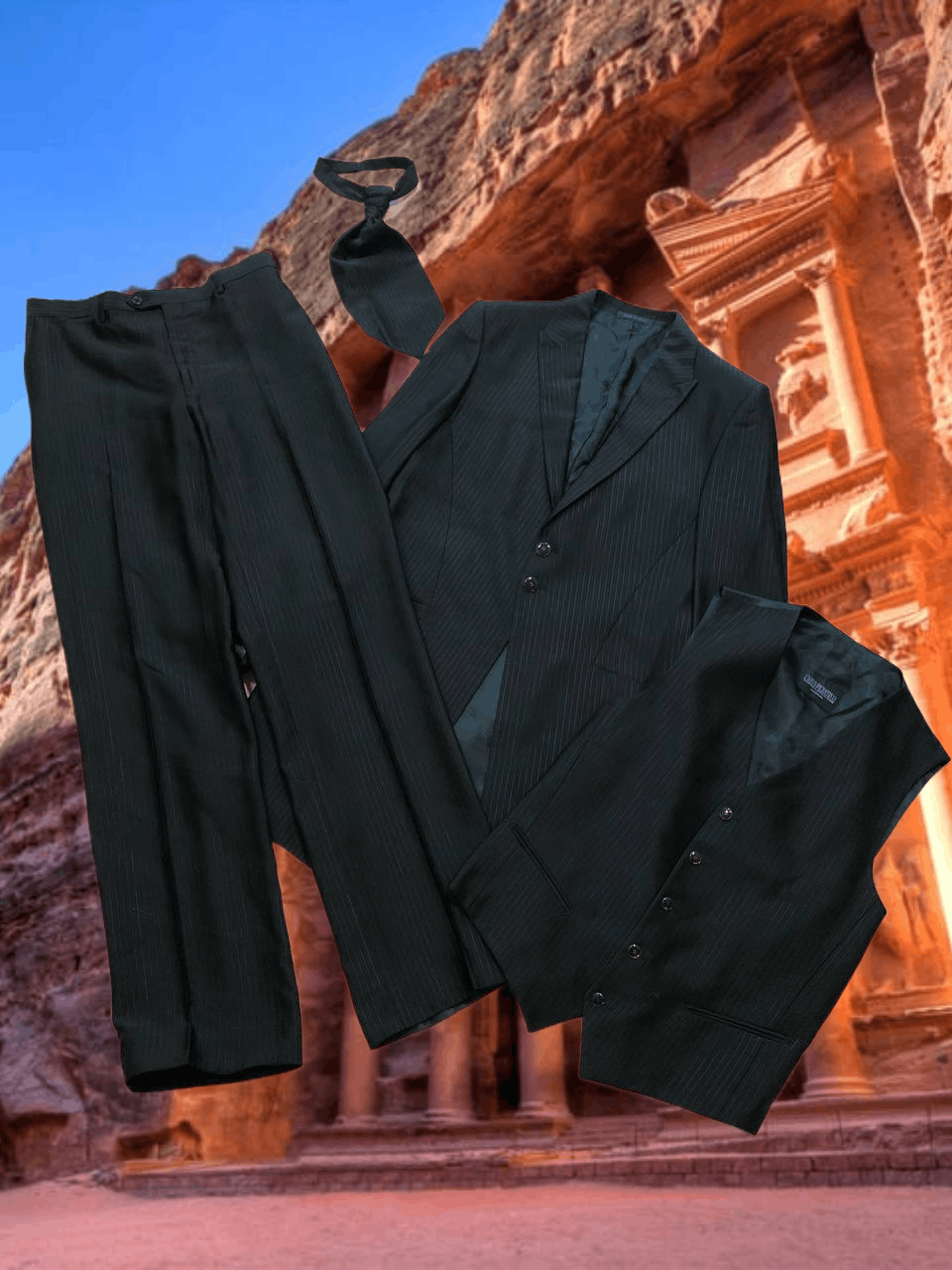 Carlo Pignatelli suit Carlo Pignatelli Y2K black vintage Streetwear Size 40R - 1 Thumbnail