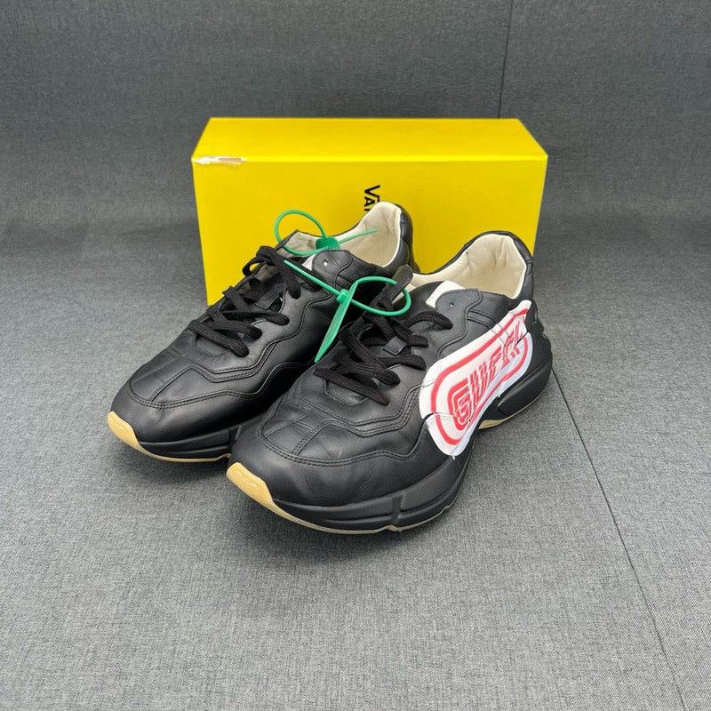 Gucci GUCCI Rhyton Colorblock Low Top Casual Sneakers 0079 Size US 11 / EU 44 - 1 Thumbnail