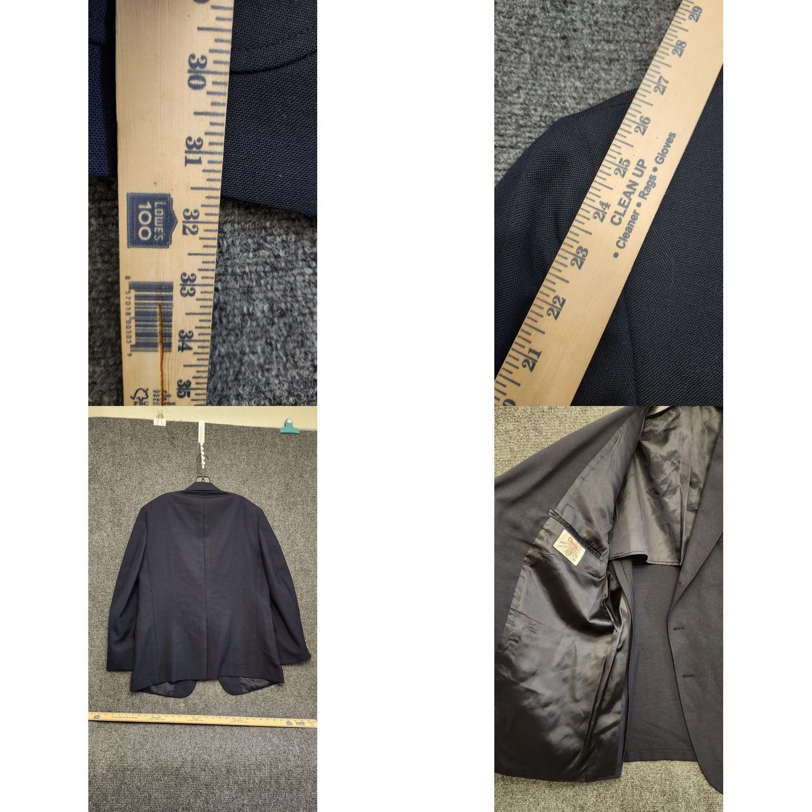 Orvis Orvis Blazer Sport Coat Mens 46 Navy Blue Wool Blend Gold Button USA Jacket Size 46R - 9 Thumbnail