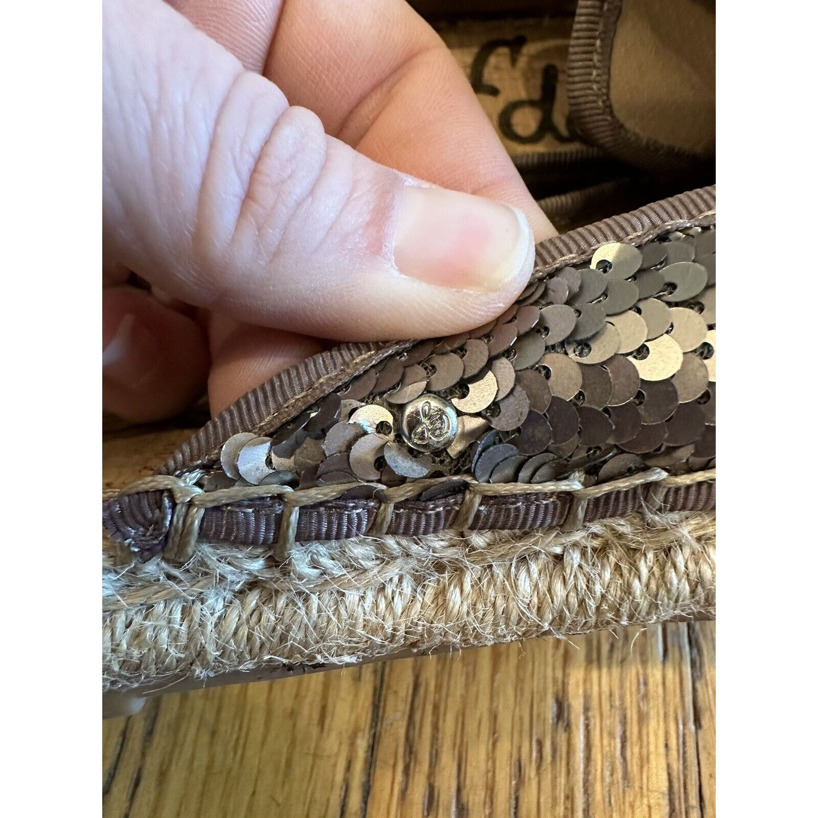 Sam Edelman Sam Edelman Mule Kerry Size 7.5 Women’s Pewter Sequins Size US 7.5 / IT 37.5 - 4 Thumbnail