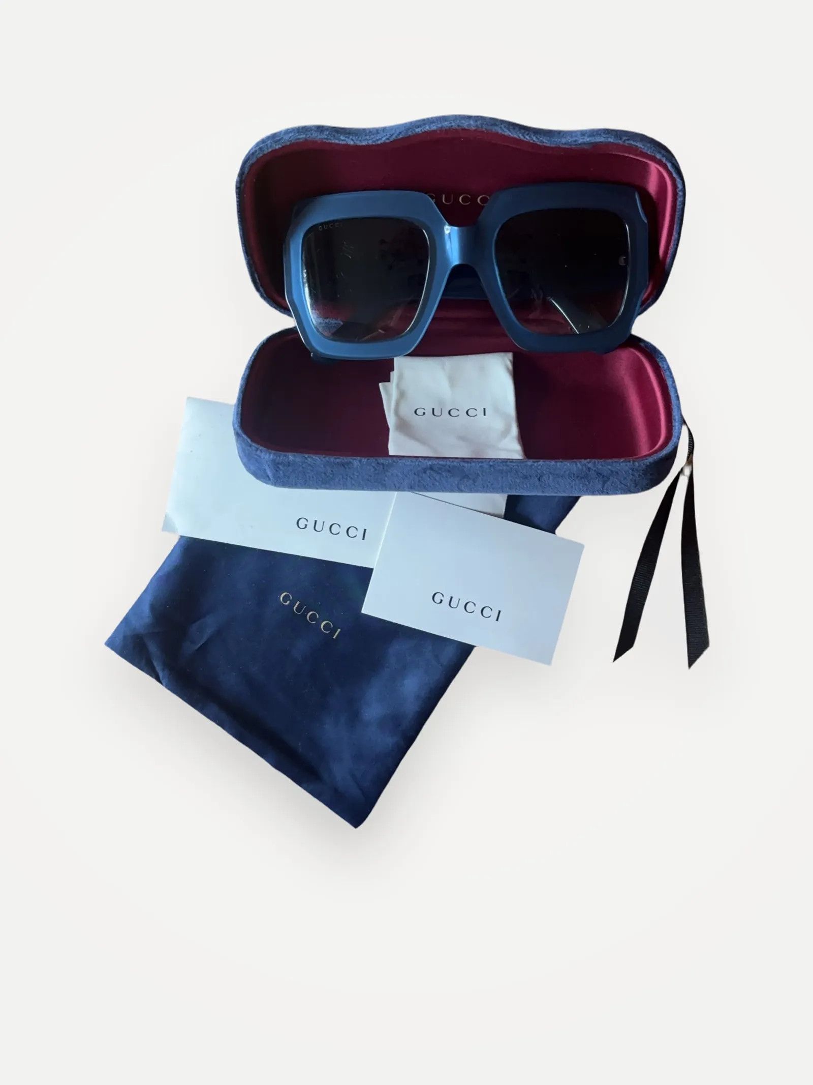 Gucci Gucci Square GG0178S Sunglasses Size ONE SIZE - 1 Thumbnail