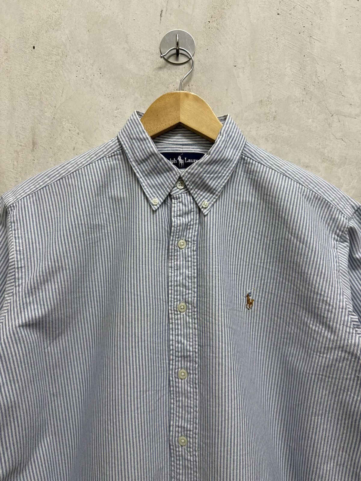 Polo Ralph Lauren Vintage Polo Ralph Lauren Striped Shirt Size US L / EU 52-54 / 3 - 2 Thumbnail