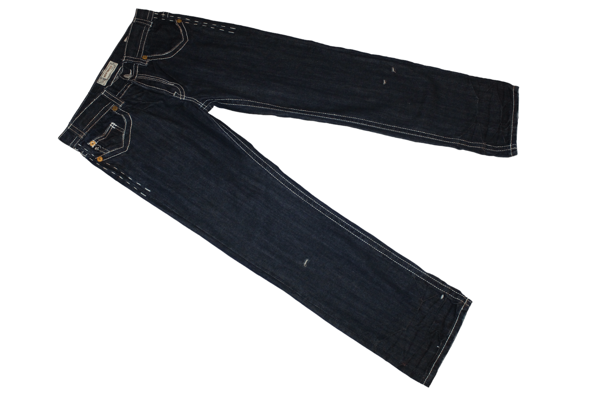 Mek Denim Y2K💥MEK DENIM USA Handcrafted Button Fly Baggy Rap Jeans Size US 33 - 7 Thumbnail