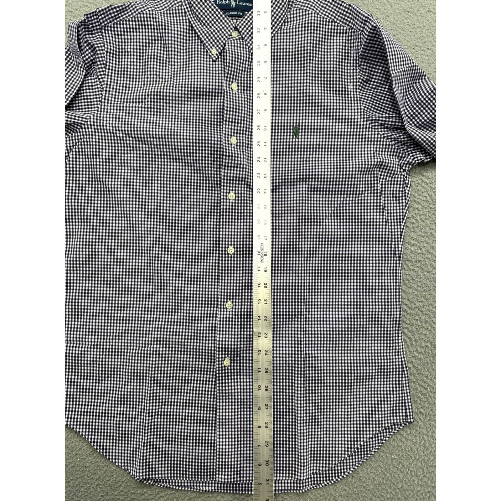Ralph Lauren VTG Ralph Lauren Shirt Long Sleeve Button-Down Plaid Purple Classic Fit M Size US M / EU 48-50 / 2 - 6 Thumbnail