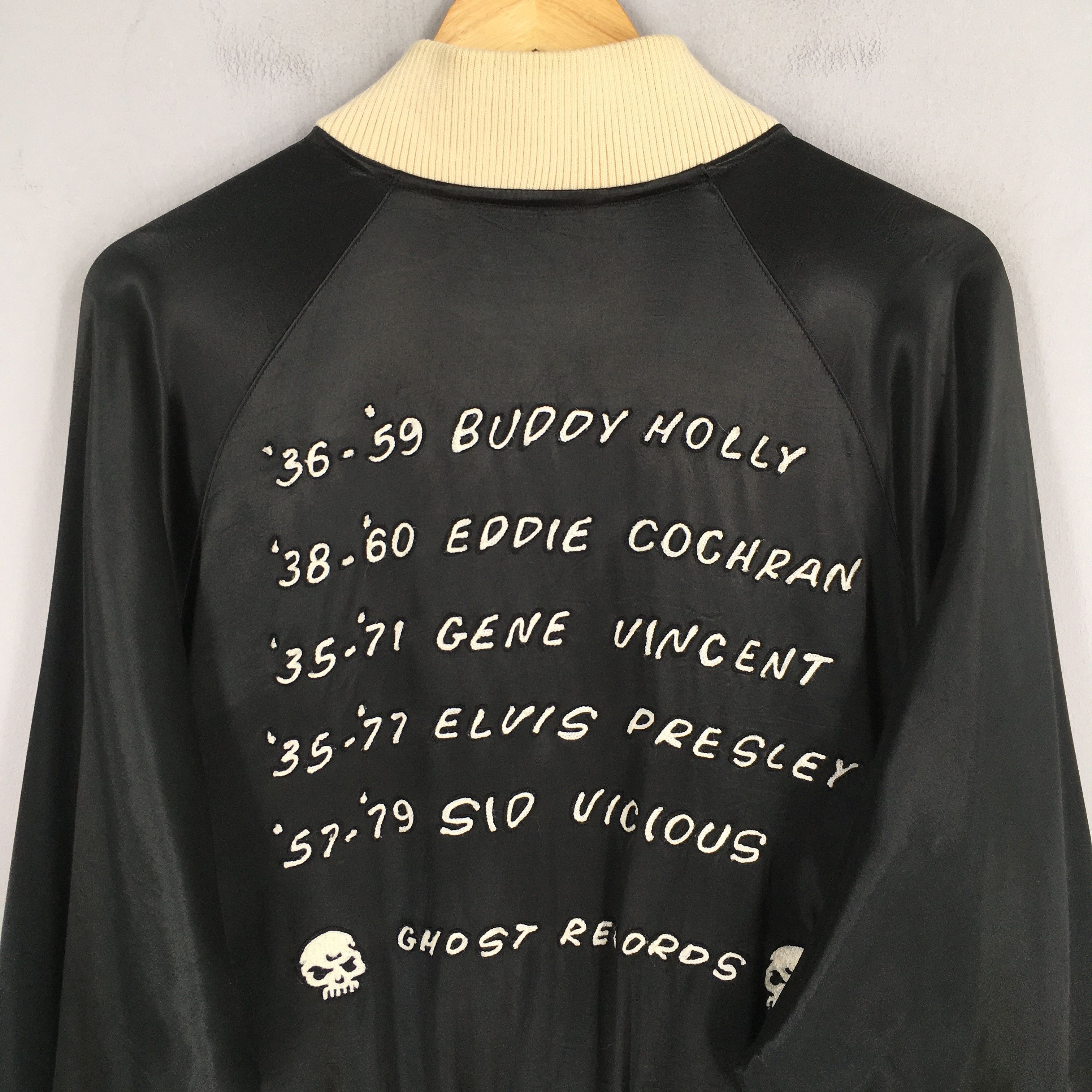 Other 90s Ghost Records Punk Label Music Sukajan Satin Jacket M Size US M / EU 48-50 / 2 - 2 Thumbnail