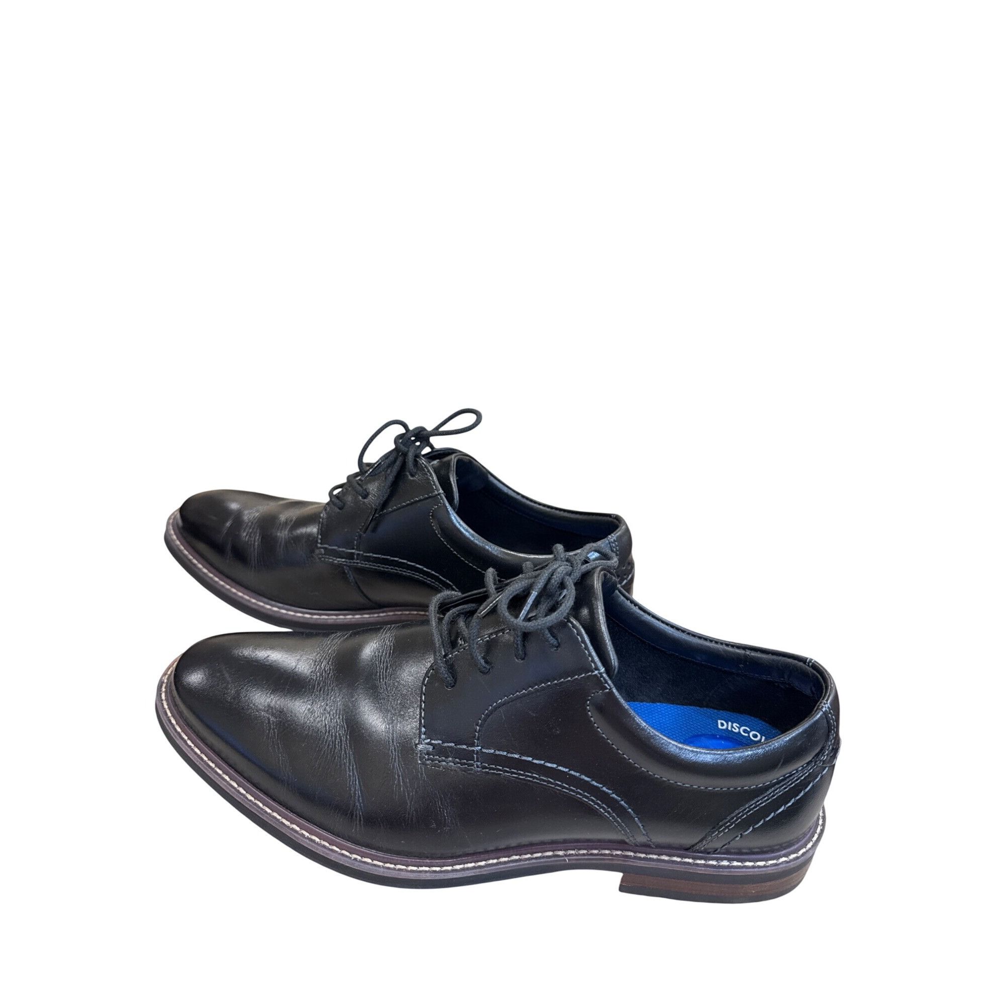 Nunn Bush Nunn Bush Mens Black Leather Oxford Dress Shoes Size 9M SKU Size US 9 / EU 42 - 3 Thumbnail