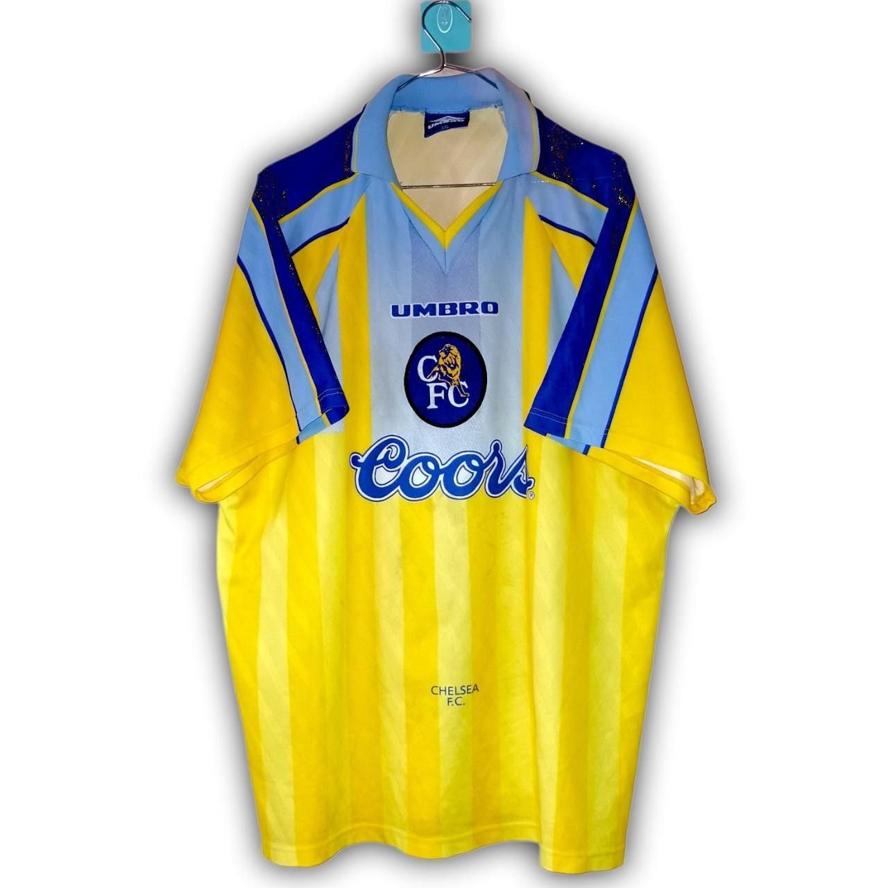 Umbro Fc Chelsea England 1996 1997 1998 Away Shirt Jersey Size US XXL / EU 58 / 5 - 4 Thumbnail