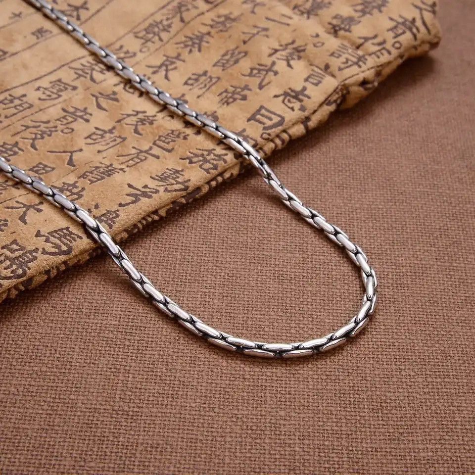 Other 3m Wide Vintage Thai Silver Necklace Size ONE SIZE - 2 Thumbnail
